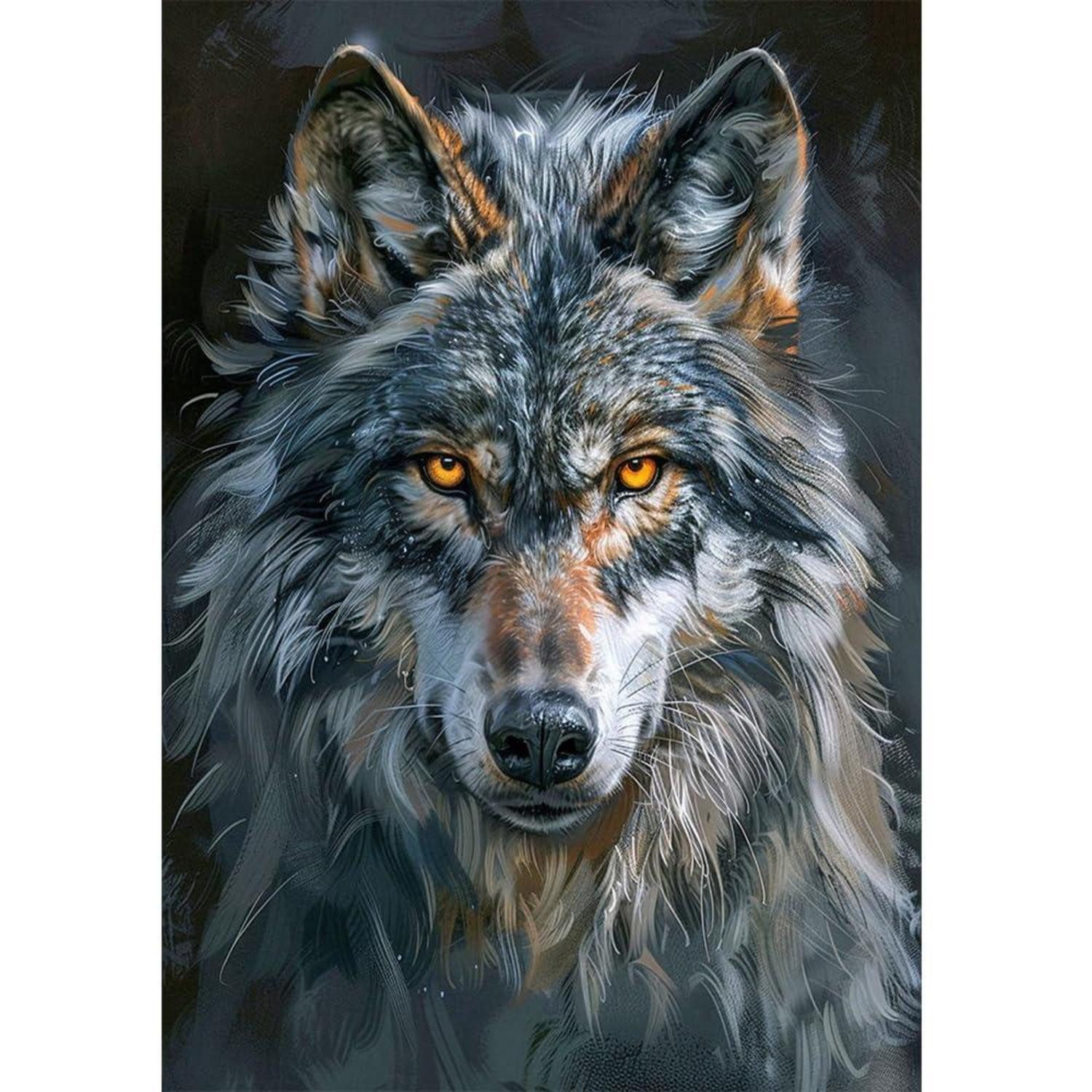 LuxusKollektion Kreativset Diamond Painting Wolf 40x50cm