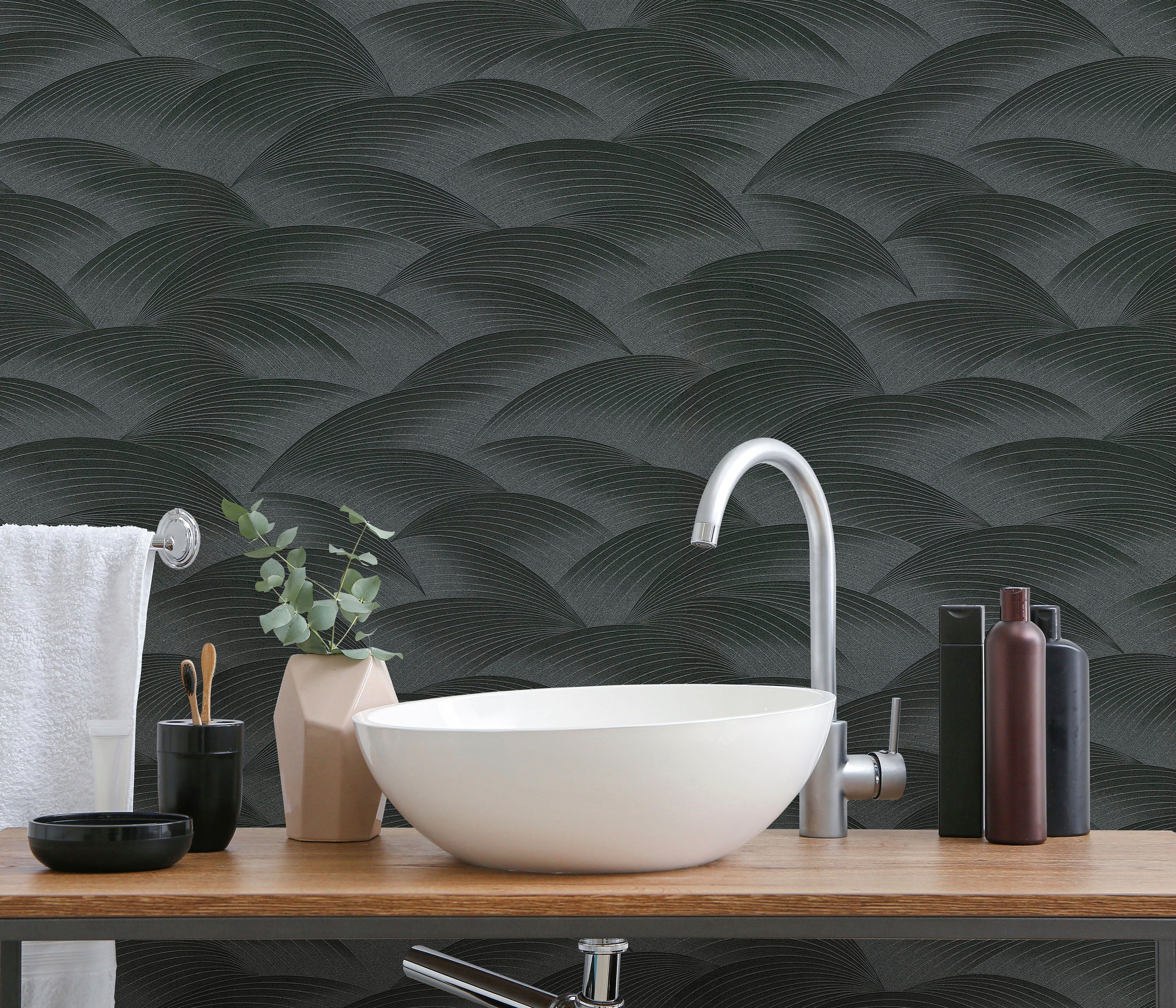 Fashion for walls Vliestapete Sparkling Sea, geprägt, glänzend, Phthalate frei