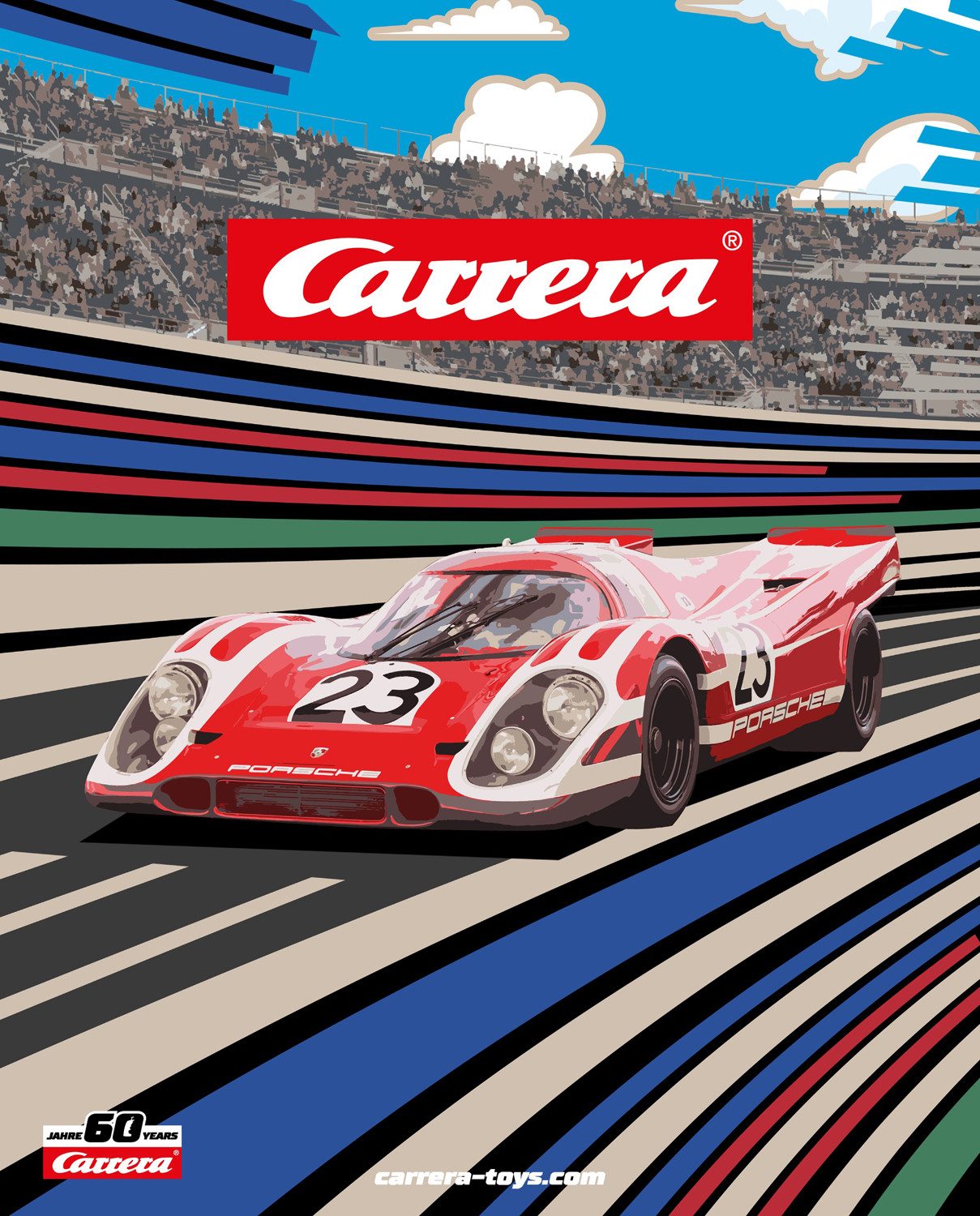Carrera® Autorennbahn Carrera 20021137- Blechtafel 60 Jahre Carrera - 2