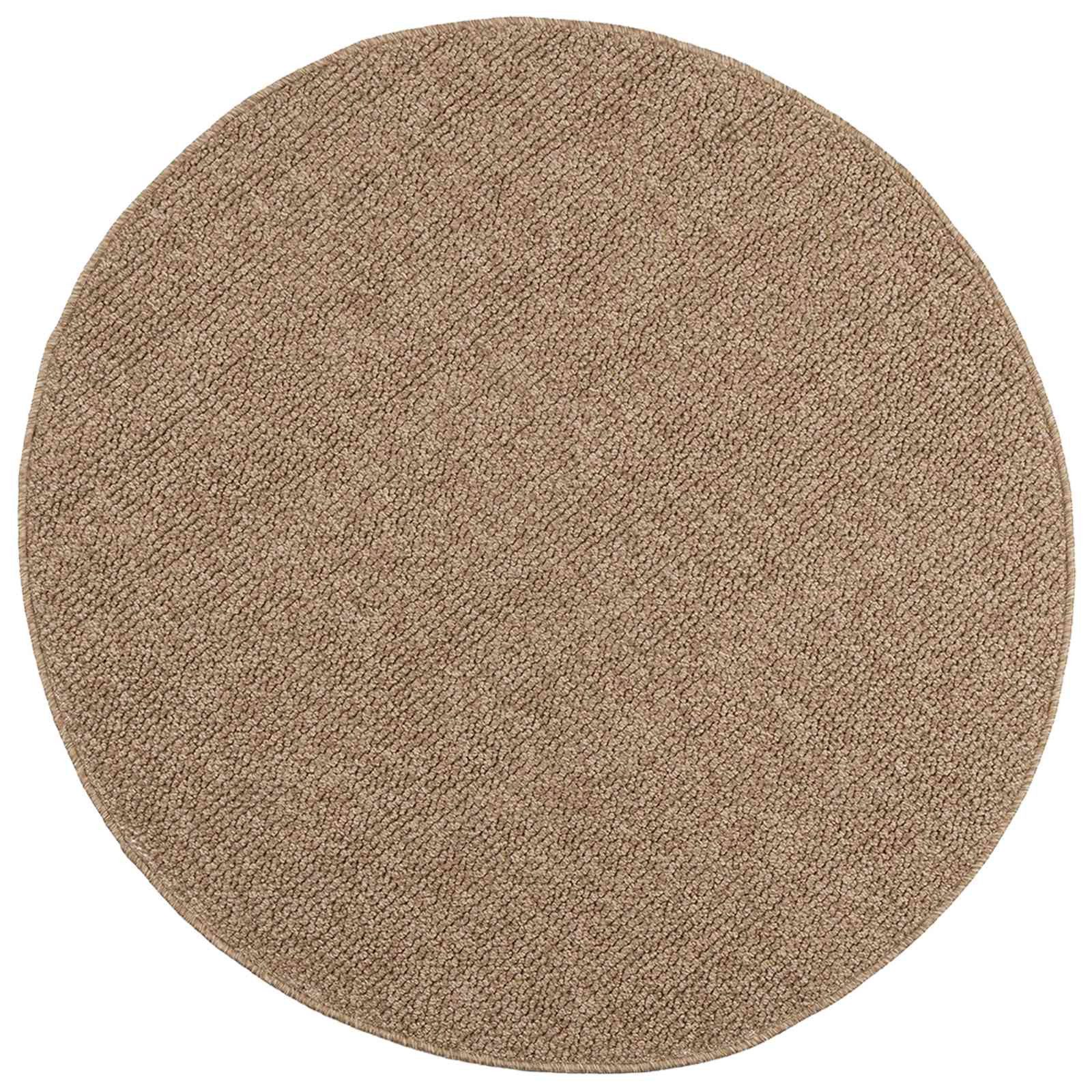 vidaXL Teppich Innen- und Außenteppich AGIRA Natur Ø 120 CM Polyester, Run