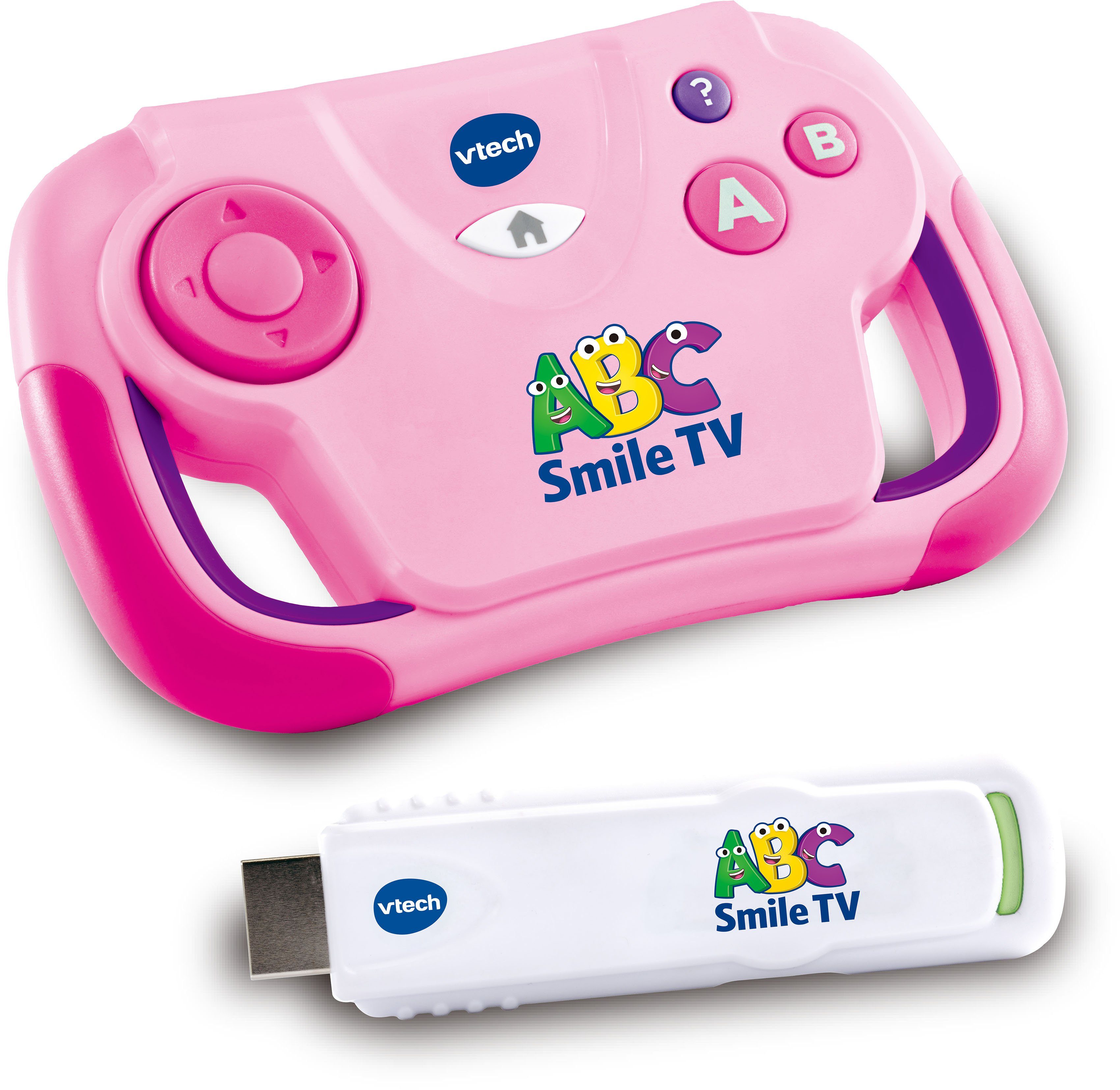 Vtech® Lernspielzeug Ready Smile TV, School, Set pink ABC