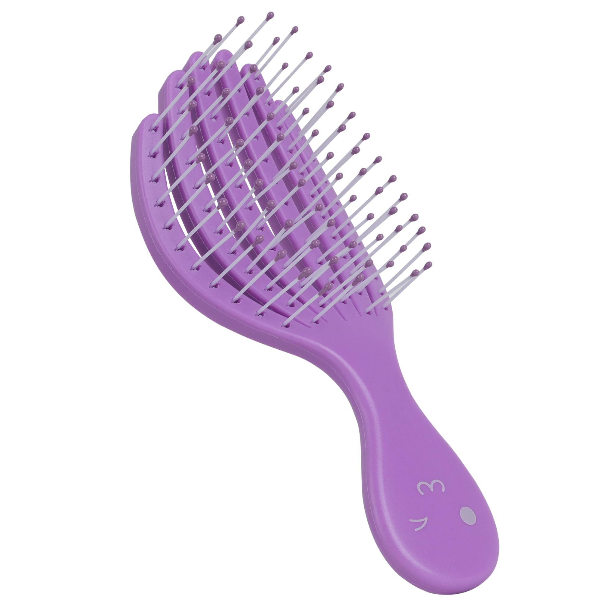Ninabella Haarbürste Расчески Locken lange Haare - Hair Brush - Kinderhaarbürste Lila, 1-tlg., Haarbürste ohne Ziepen für Kinder - Entwirrbürste - Detangler Bürste