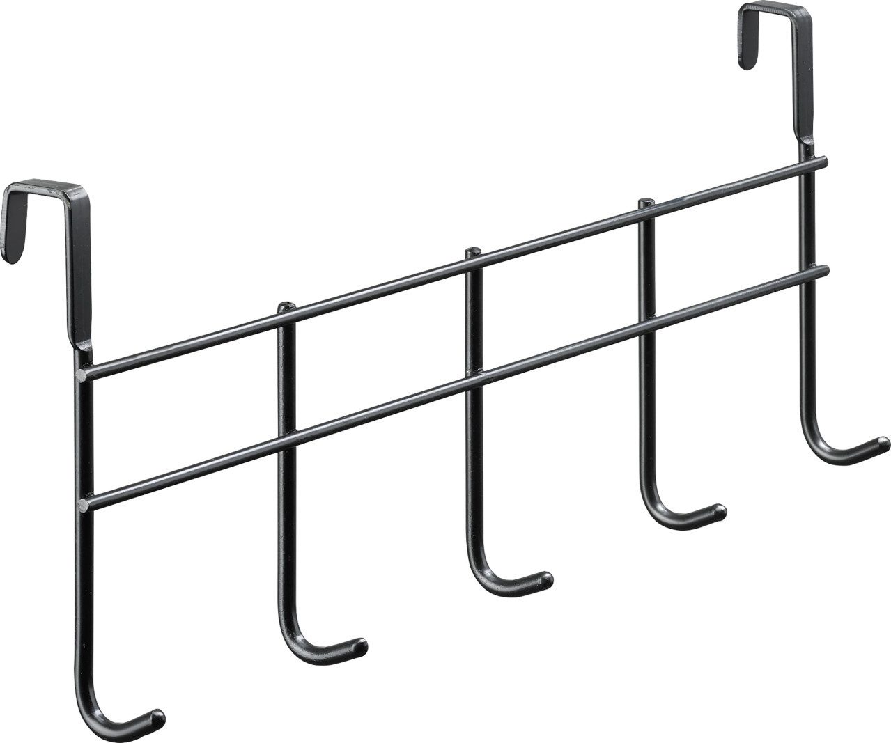 Hettich Wandhaken Hettich Türhängegarderobe Stahl 375 x 165 mm mit 5