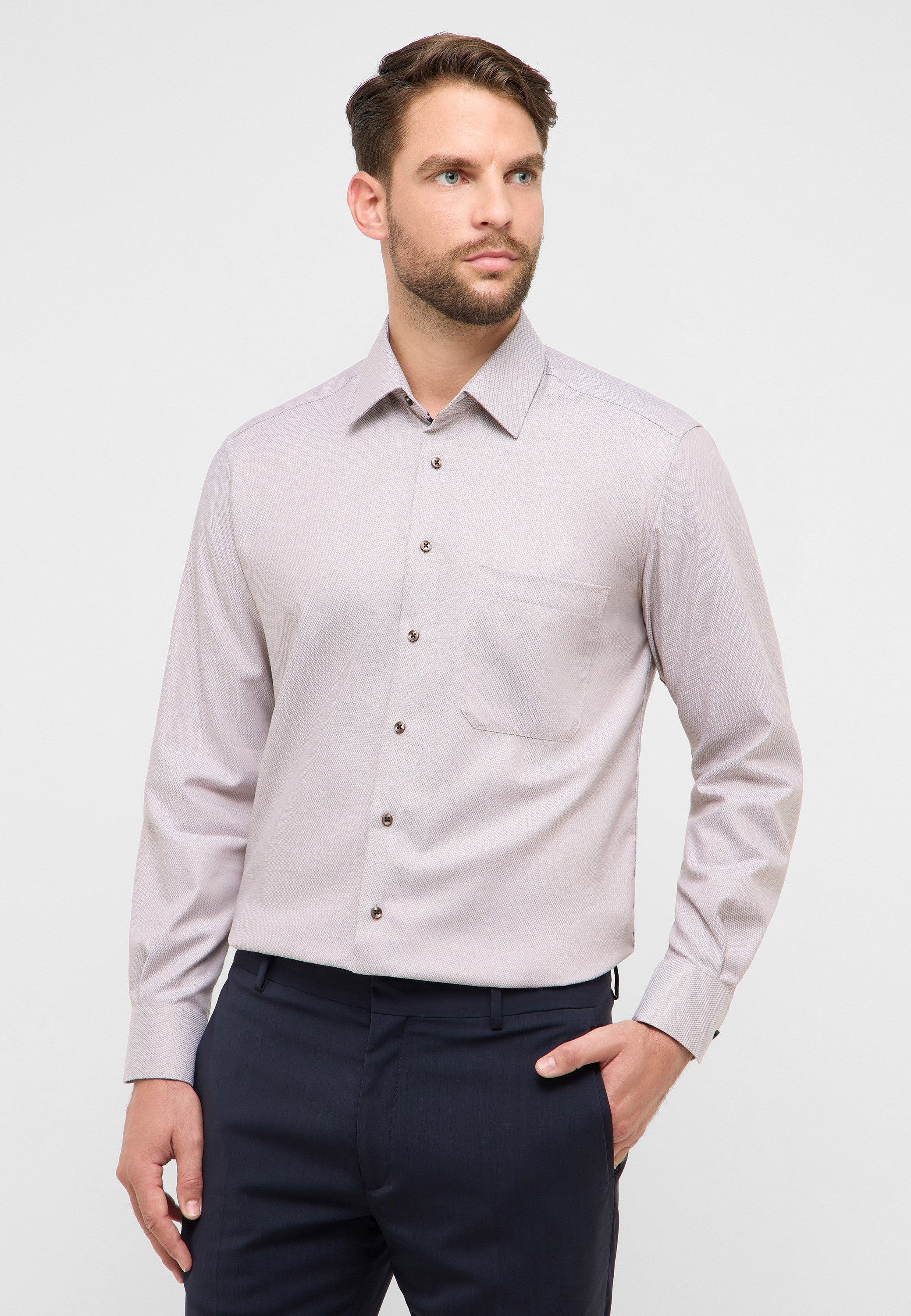 Eterna Langarmhemd COMFORT FIT NON IRON (bügelfrei)