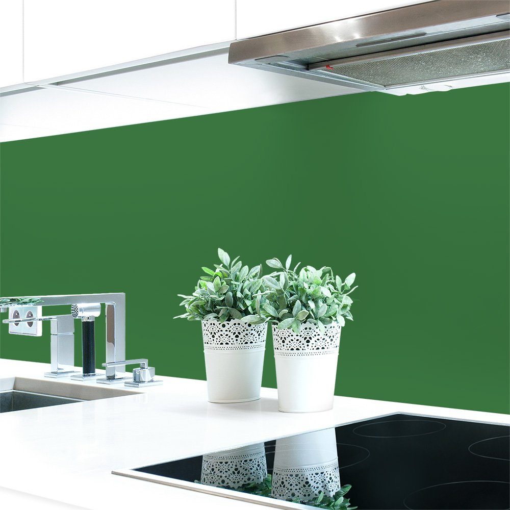 DRUCK-EXPERT Küchenrückwand RAL mm Unifarben Grüntöne Premium selbstklebend Küchenrückwand ~ 0,4 Hart-PVC Grasgrün 6010