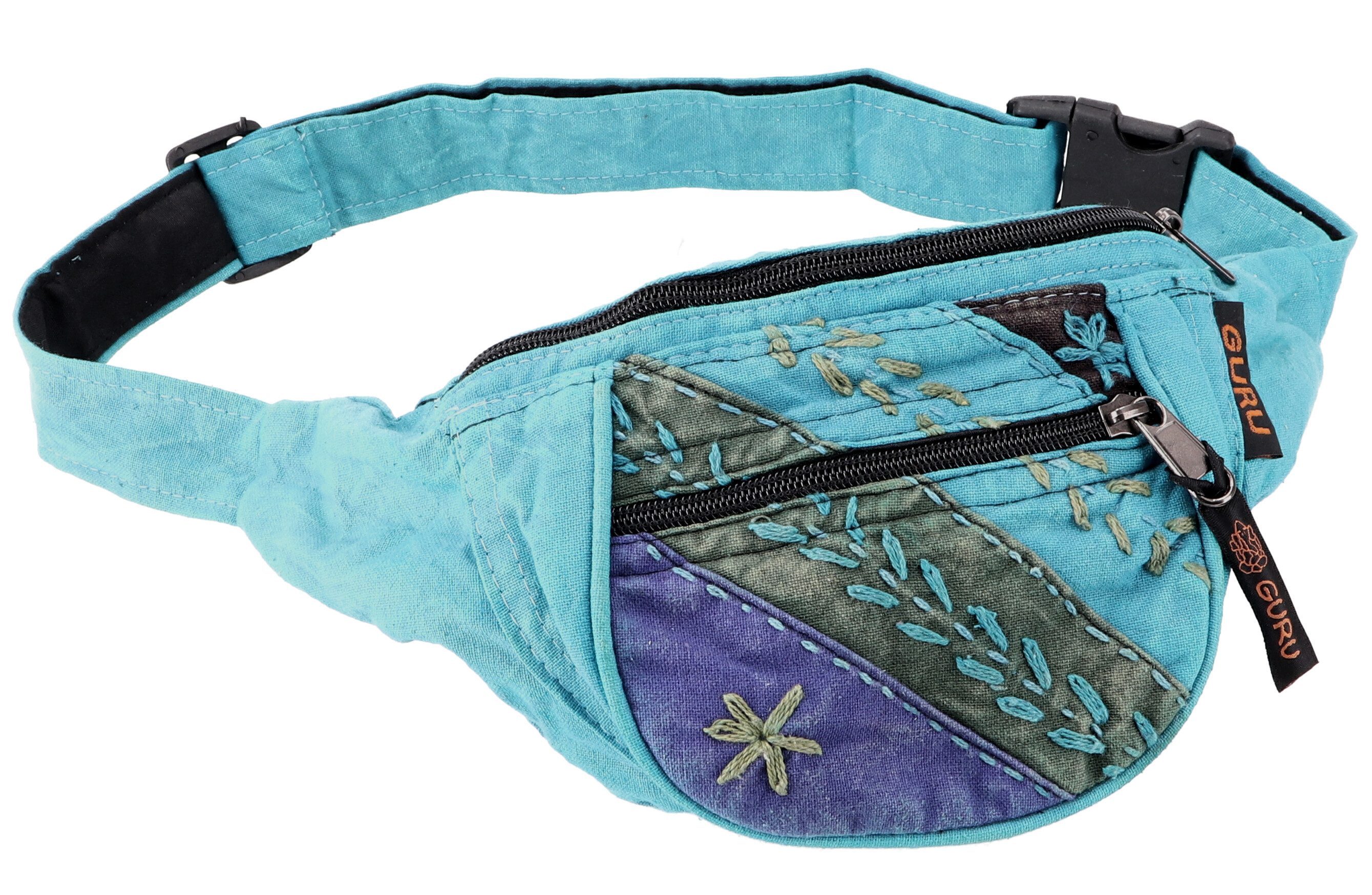 Guru-Shop Gürteltasche Bestickte Ethno Sidebag, Nepal günstig online kaufen