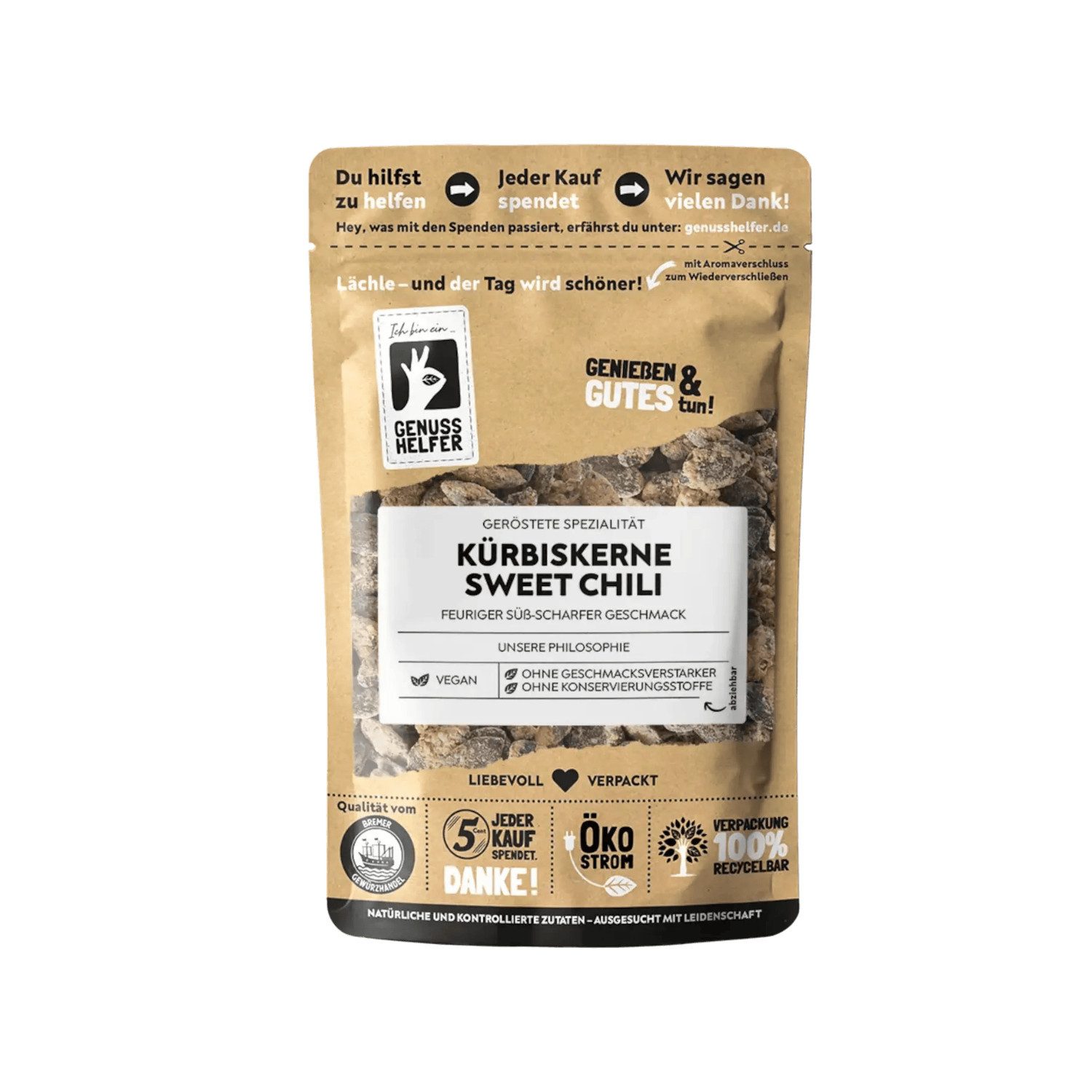 Bremer Gewürzhandel Nüsse Kürbiskerne Sweet Chili, geröstet, 100 g