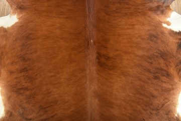 Fellteppich Kuhfell Rinderfell Teppich Exotisch Braun 220 x 200 cm, KUHFELL online & NOMAD
