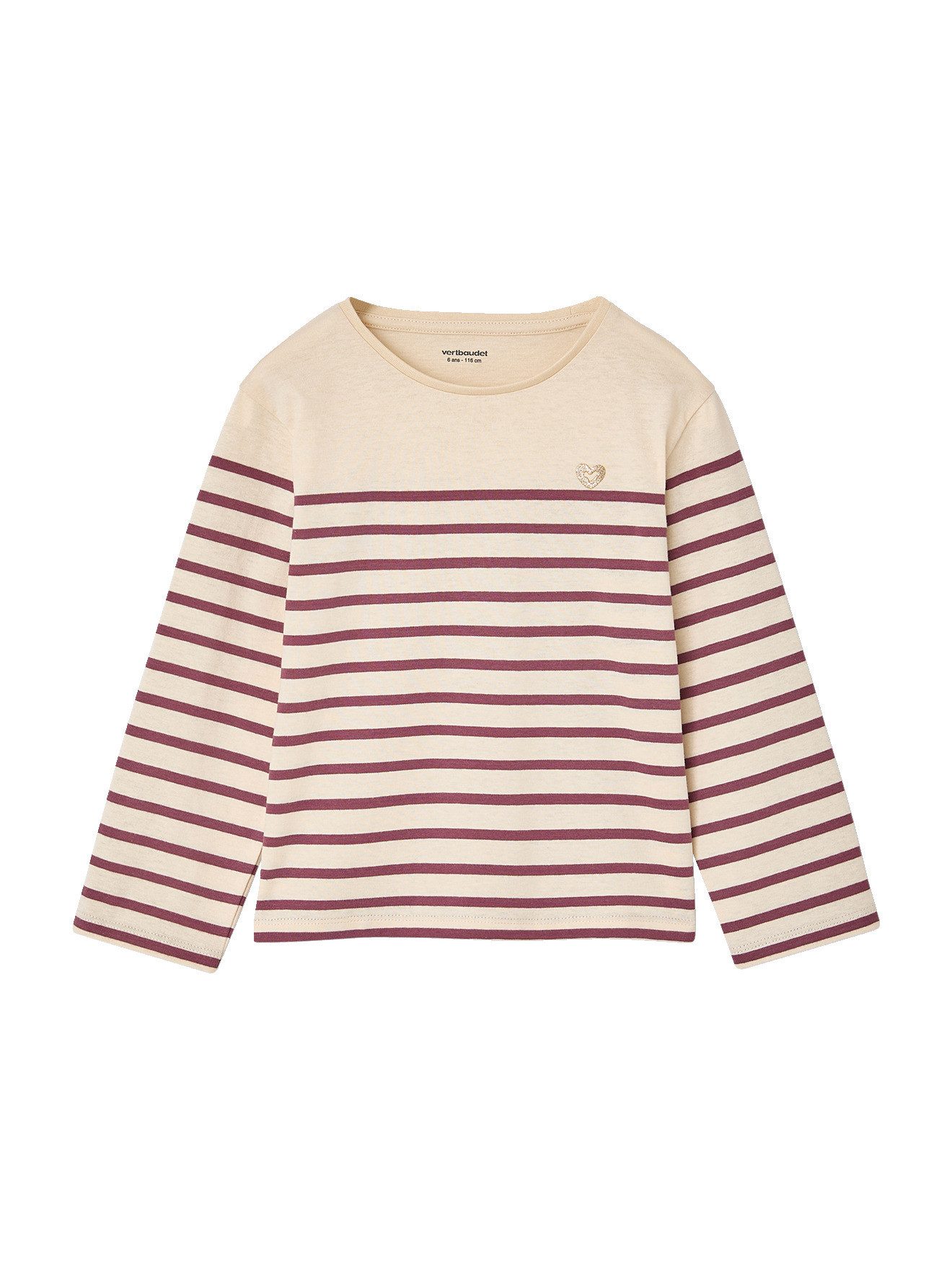 Langarmshirt Geringeltes Mädchen Shirt