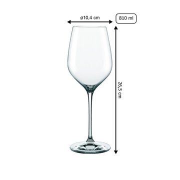 Nachtmann Rotweinglas Supreme Bordeauxgläser 810 ml 4er Set, Glas