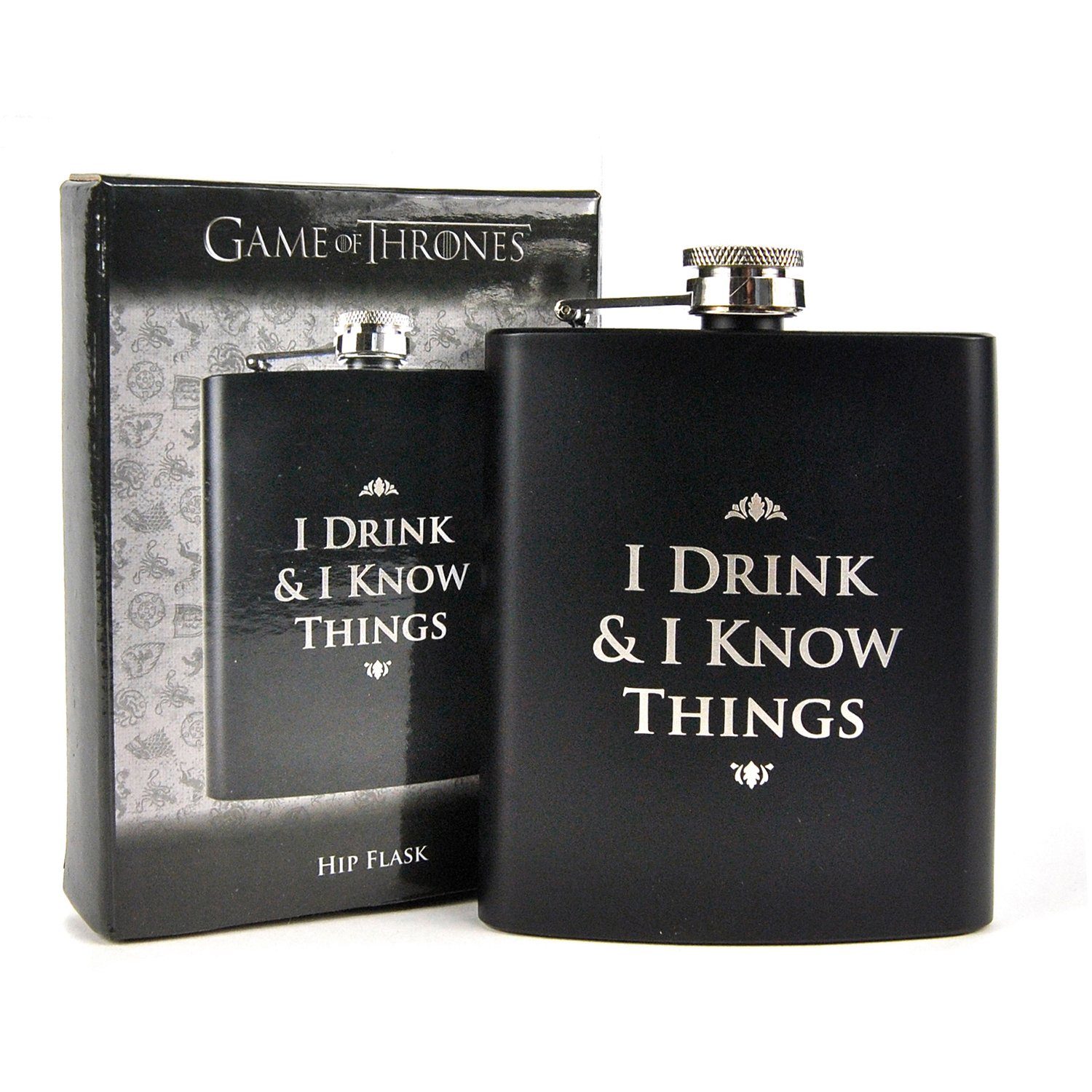 HMB Tasse Game of Thrones Flachmann I DRINK & I KNOW THINGS