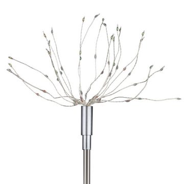 IC Gardenstyle LED Solarleuchte 2er Set Dekoleuchte Feuerwerk, moderne Gartenleuchte, inkl. Erdspieß, kabellos, insgesamt 120 LEDs, Höhe: ca. 85 cm