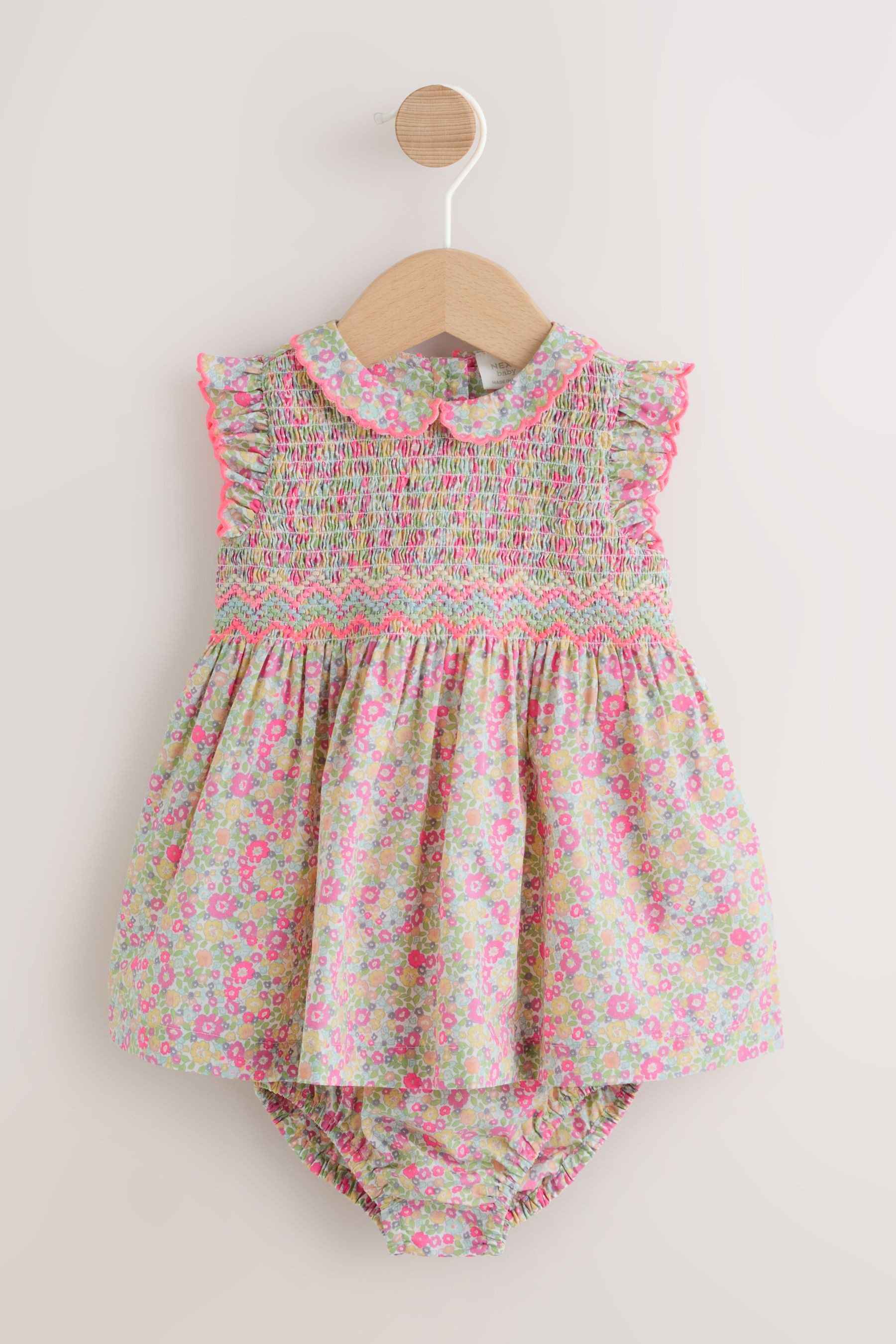 Next Blusenkleid Gewebtes Baby-Kleid und Höschen im 2er-Set (2-tlg)