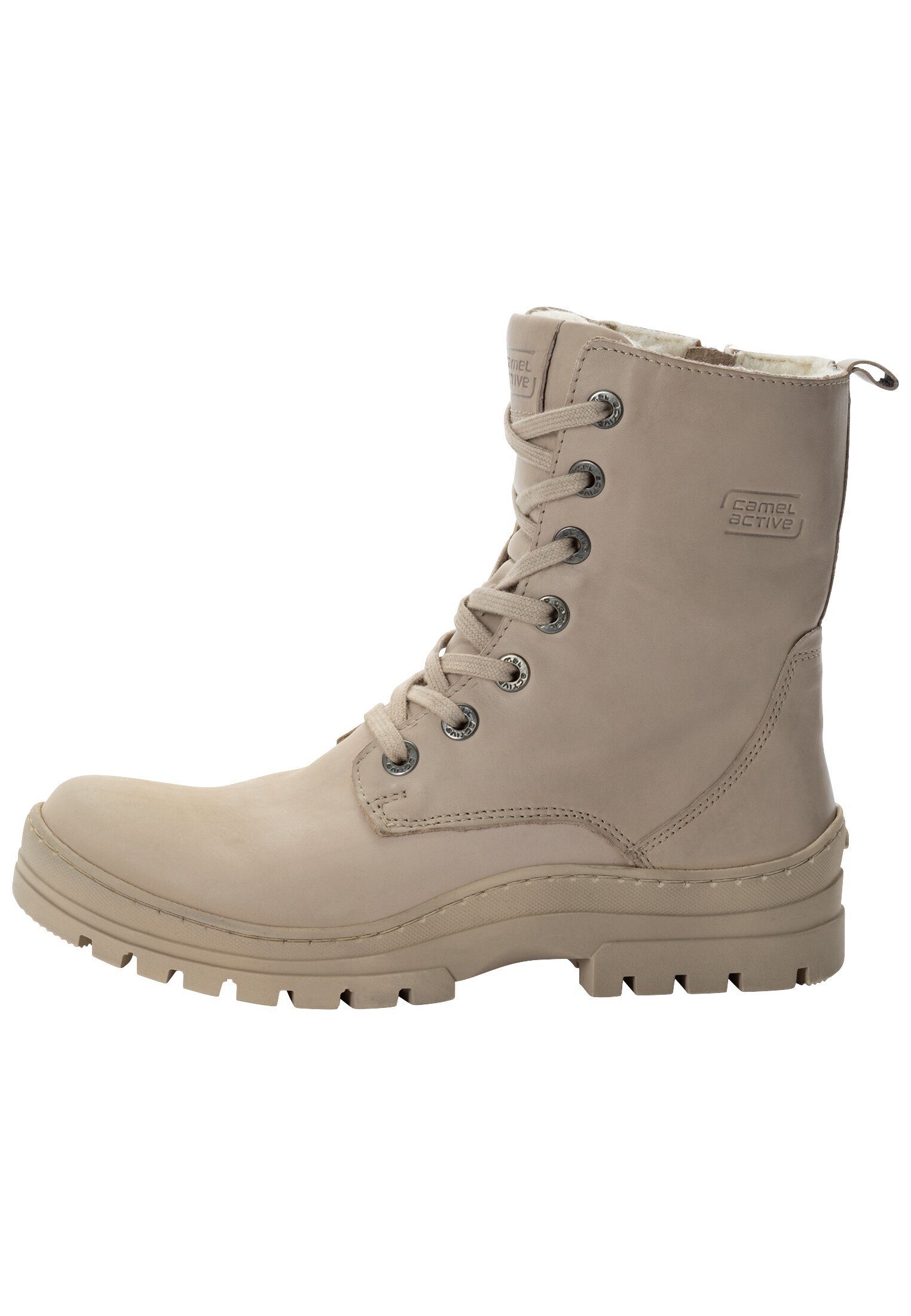 camel active aus Rindsleder Schnürstiefel