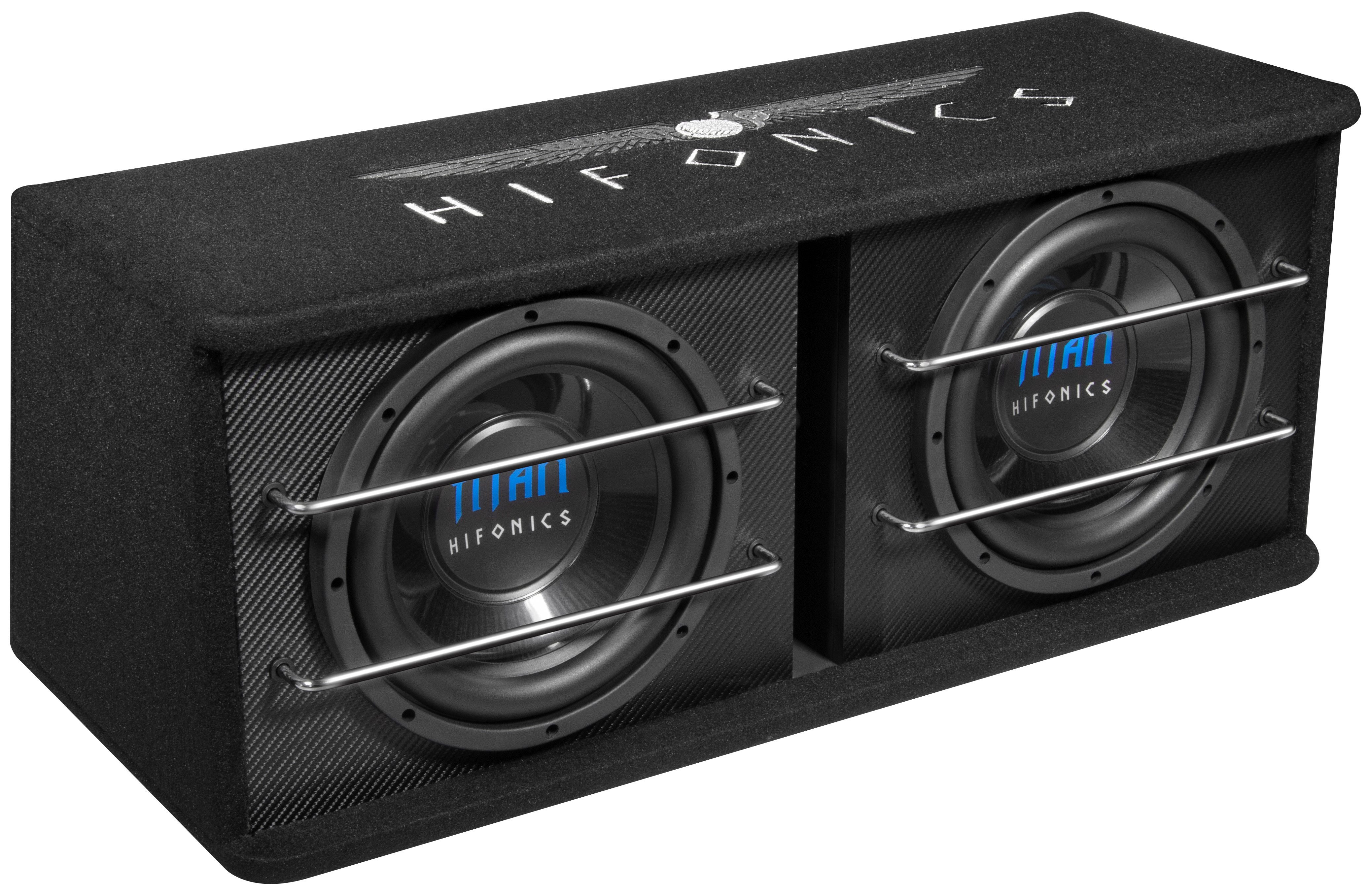 Hifonics Dual Bassreflex Gehäuse-Sub TD-250R Auto-Subwoofer (600 W)