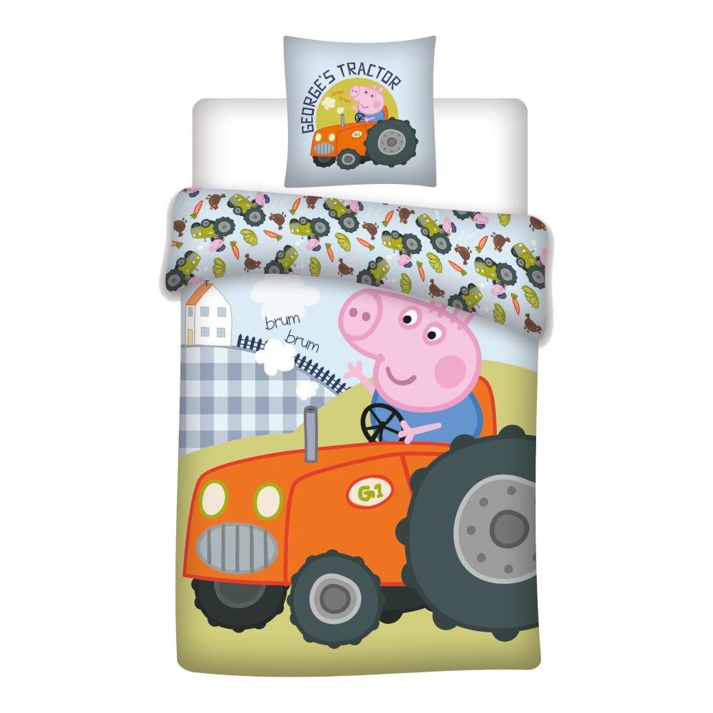 AY!Max Babybettwäsche Peppa Pig Babybettwäsche Traktor, günstig online kaufen