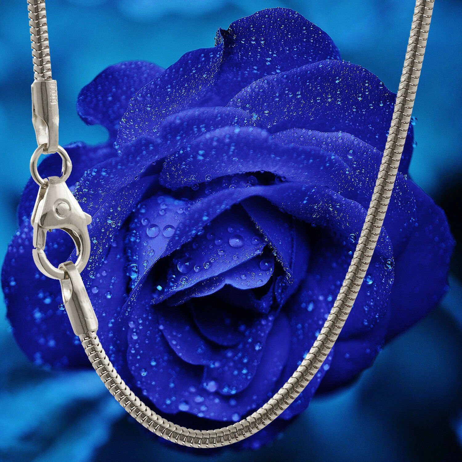 HOPLO Silberkette Silberkette Schlangenkette rund Breite 0,9 mm Länge 40 cm günstig online kaufen