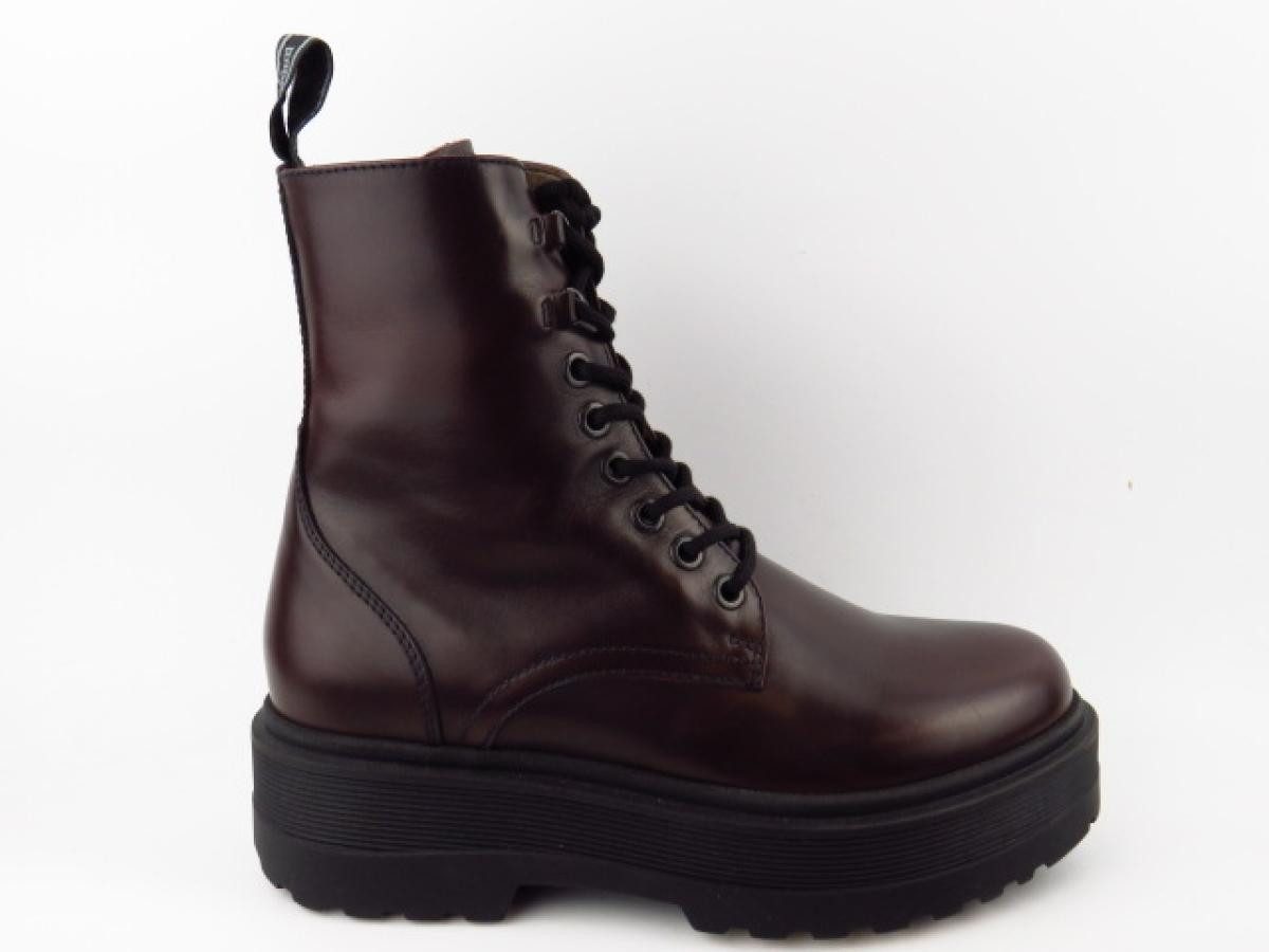 Bordo Leder Stiefelette