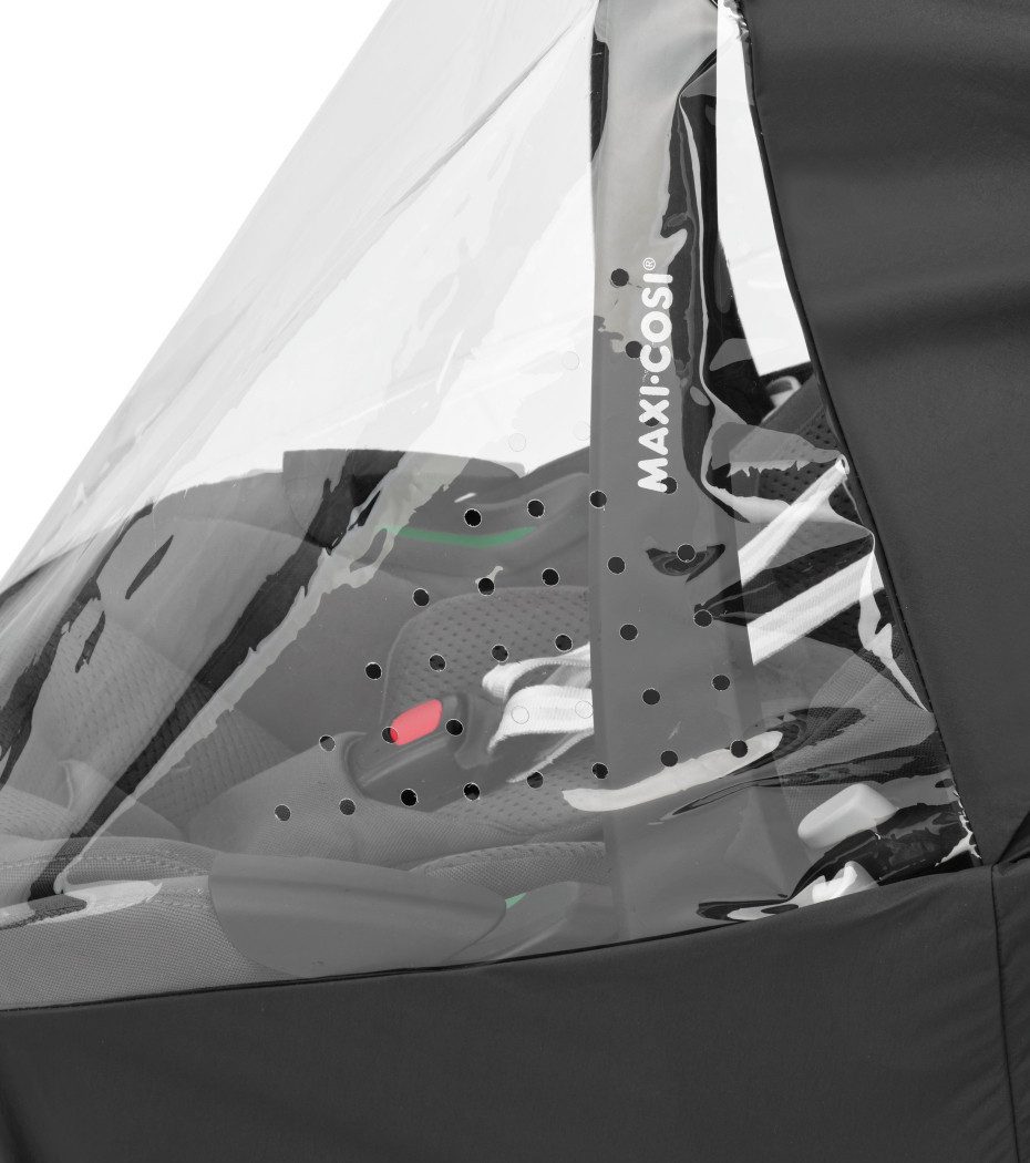 Maxi-Cosi Kinderwagen-Regenschutzhülle Maxi-Cosi Regenverdeck für Babyschale, universal passend für Baby-Auto, Wind- und Wetterschutz Komplett belüftet, damit dein Kind sich wohlf…