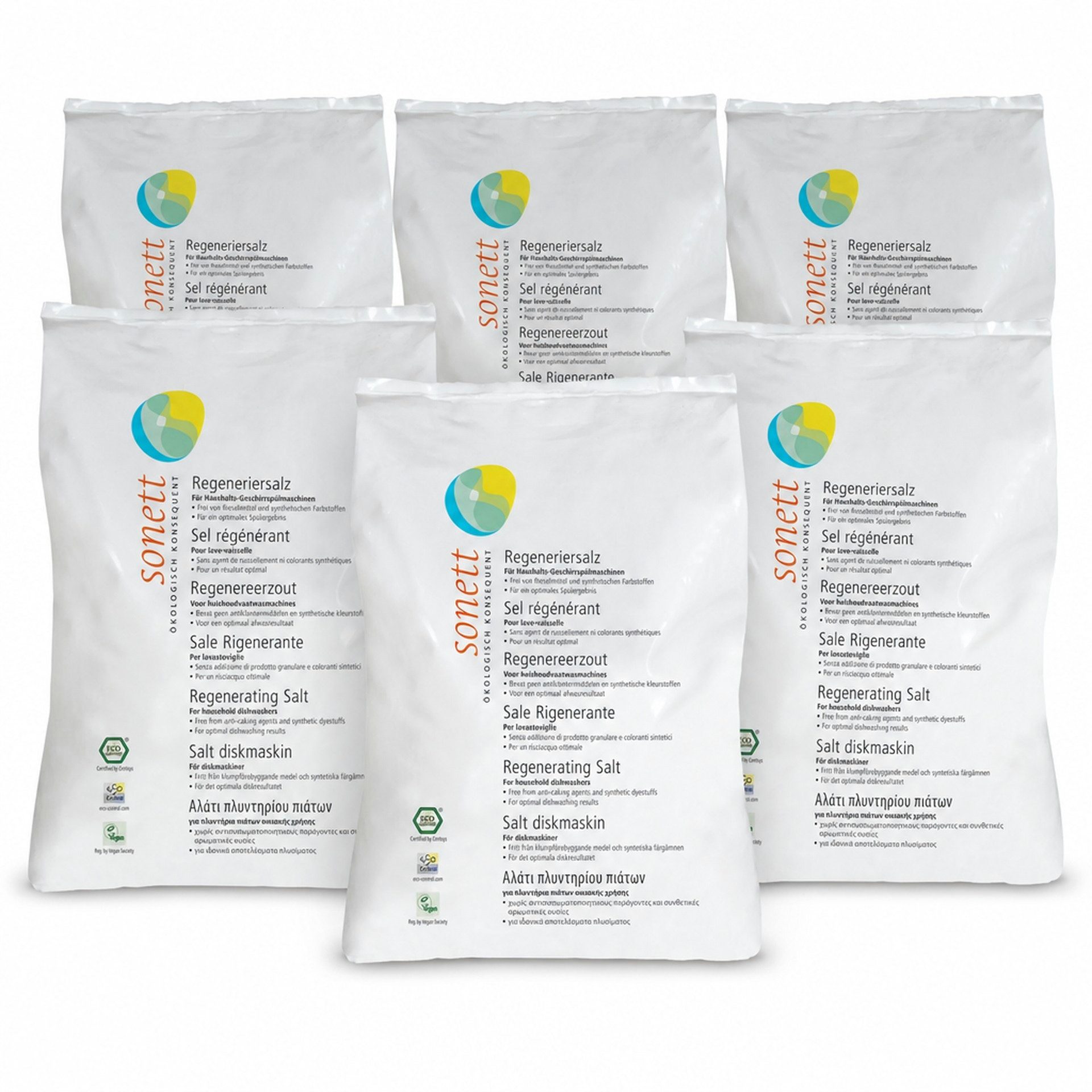 Boni-Shop SONETT Regeneriersalz 6 x 2 kg für die Geschirrspülmaschine Gallseife
