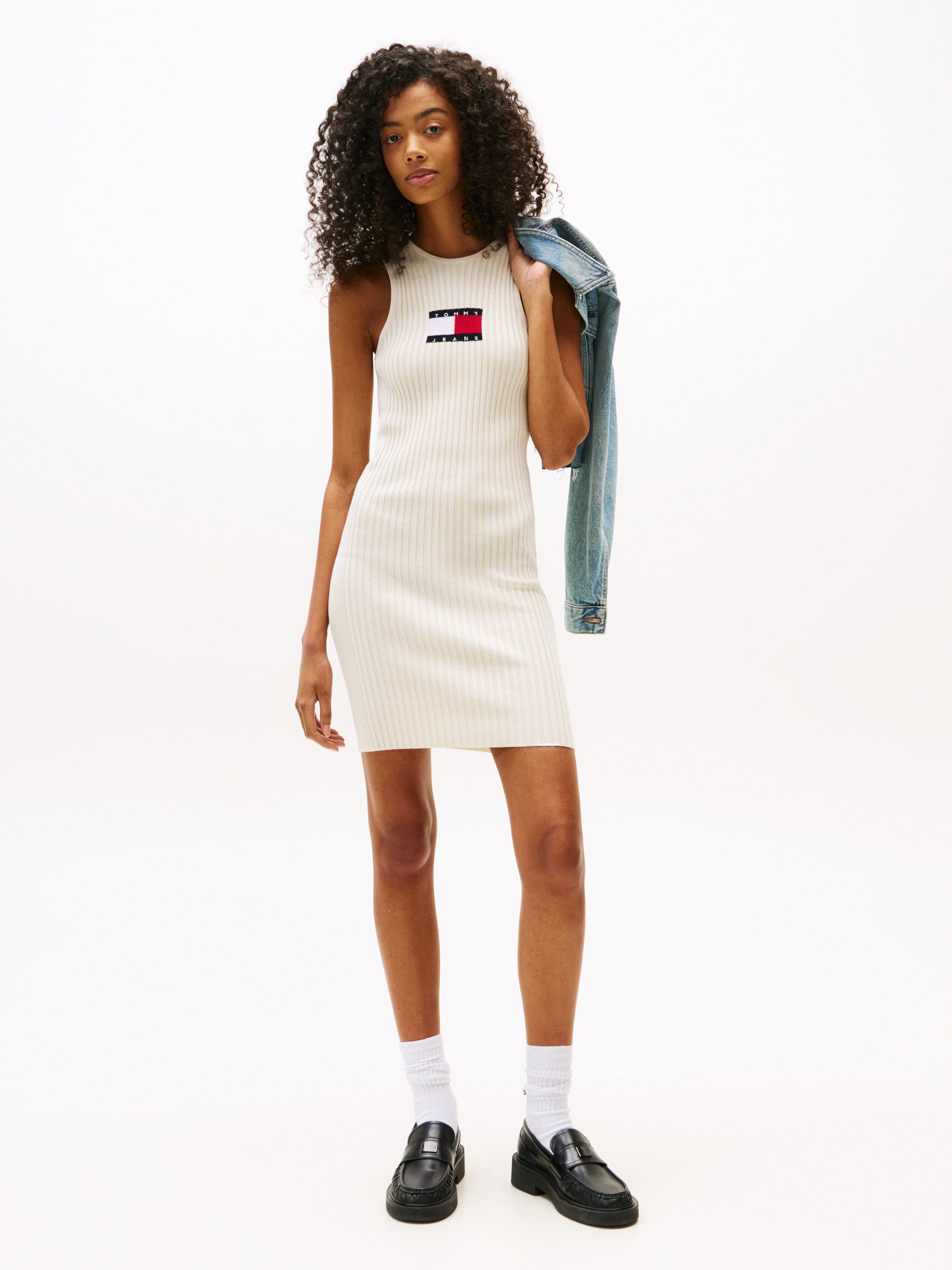 Tommy Jeans Minikleid TJW FLAG SWEATER MINI DRESS EXT günstig online kaufen