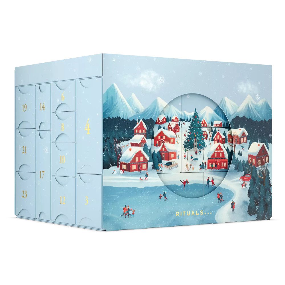 Rituals Adventskalender Rituals Adventskalender Deluxe 2025 – 24 Luxus-Überraschungen (24-tlg), 24 luxuriöse Beauty-Überraschungen im beleuchteten 3D-Design