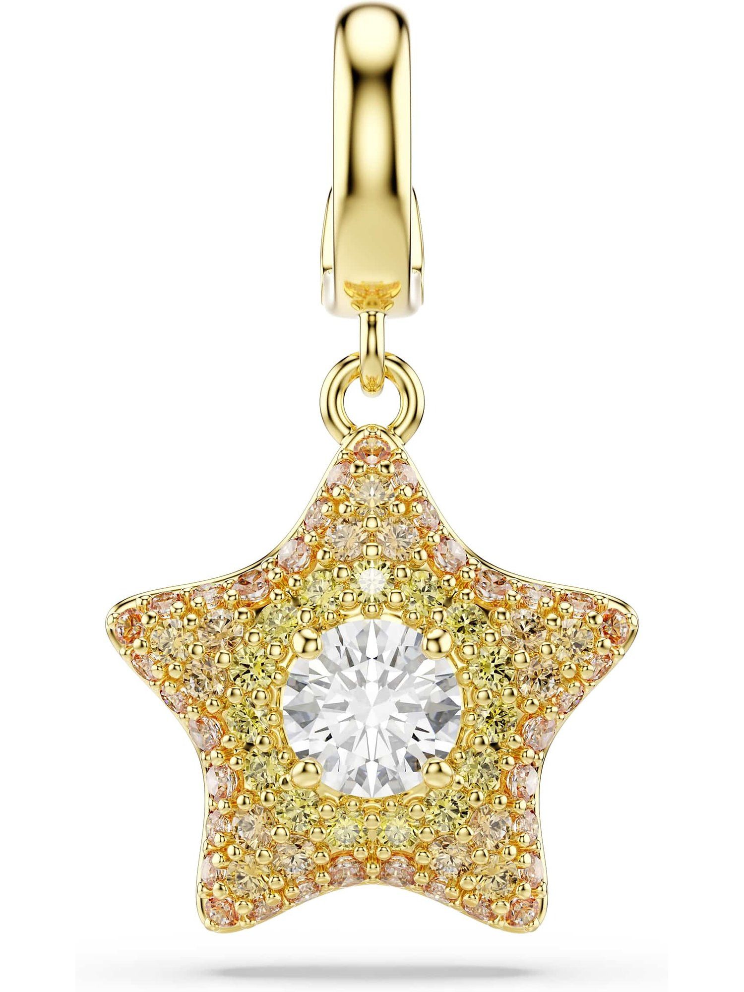 Swarovski Kettenanhänger Swarovski Damen-Charm Metall 1 Swarovski-Kristall