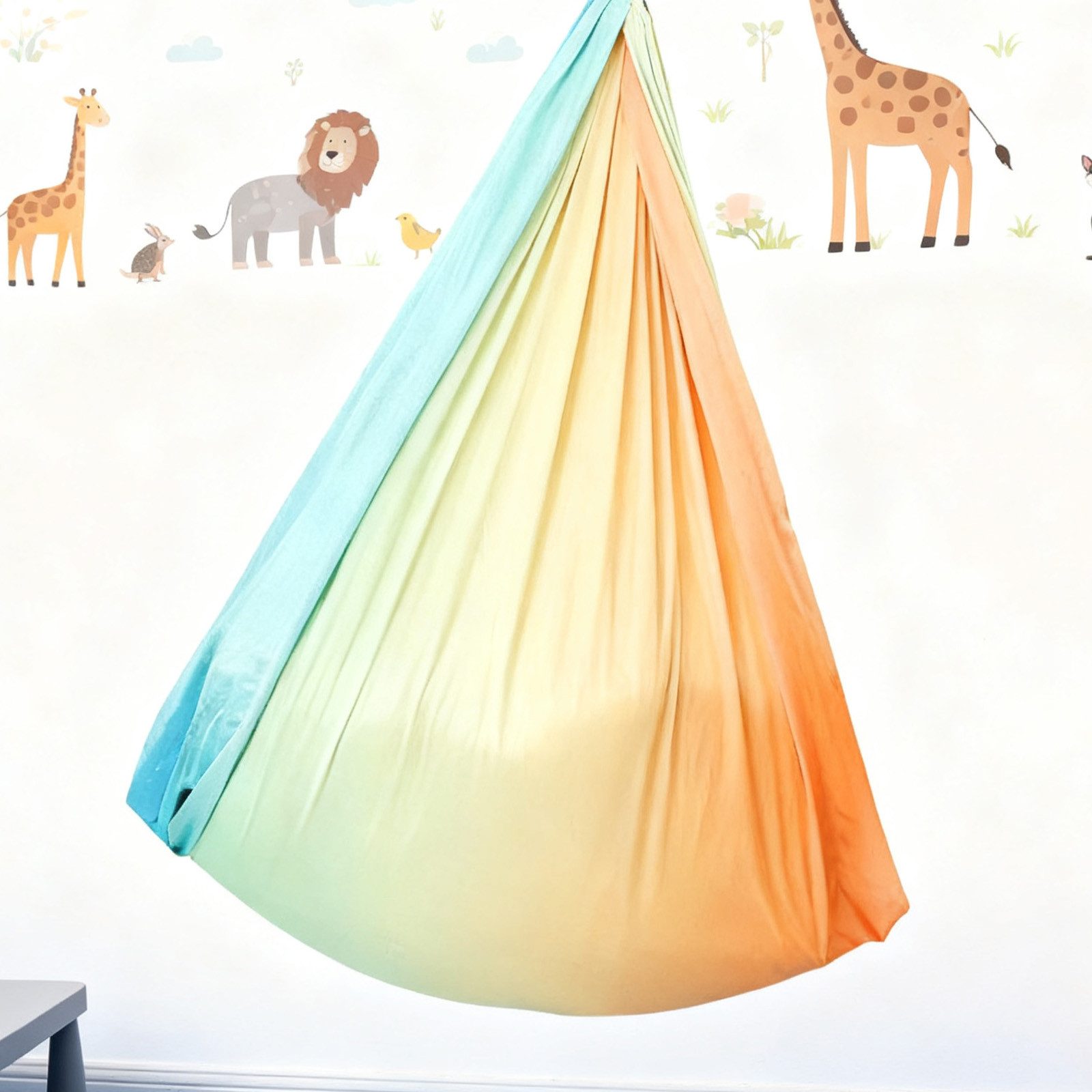 REDOM Hängematte Kinder-Schaukelhängematte Kuschelschaukel Aerial Yoga Hängesessel (flexibel passt sich Körperform an kein Druckgefühl, 1 St., Tragbar elastisch wetterfest hautfreundlich), platzsparend ideal für Kinder kleinere Erwachsene