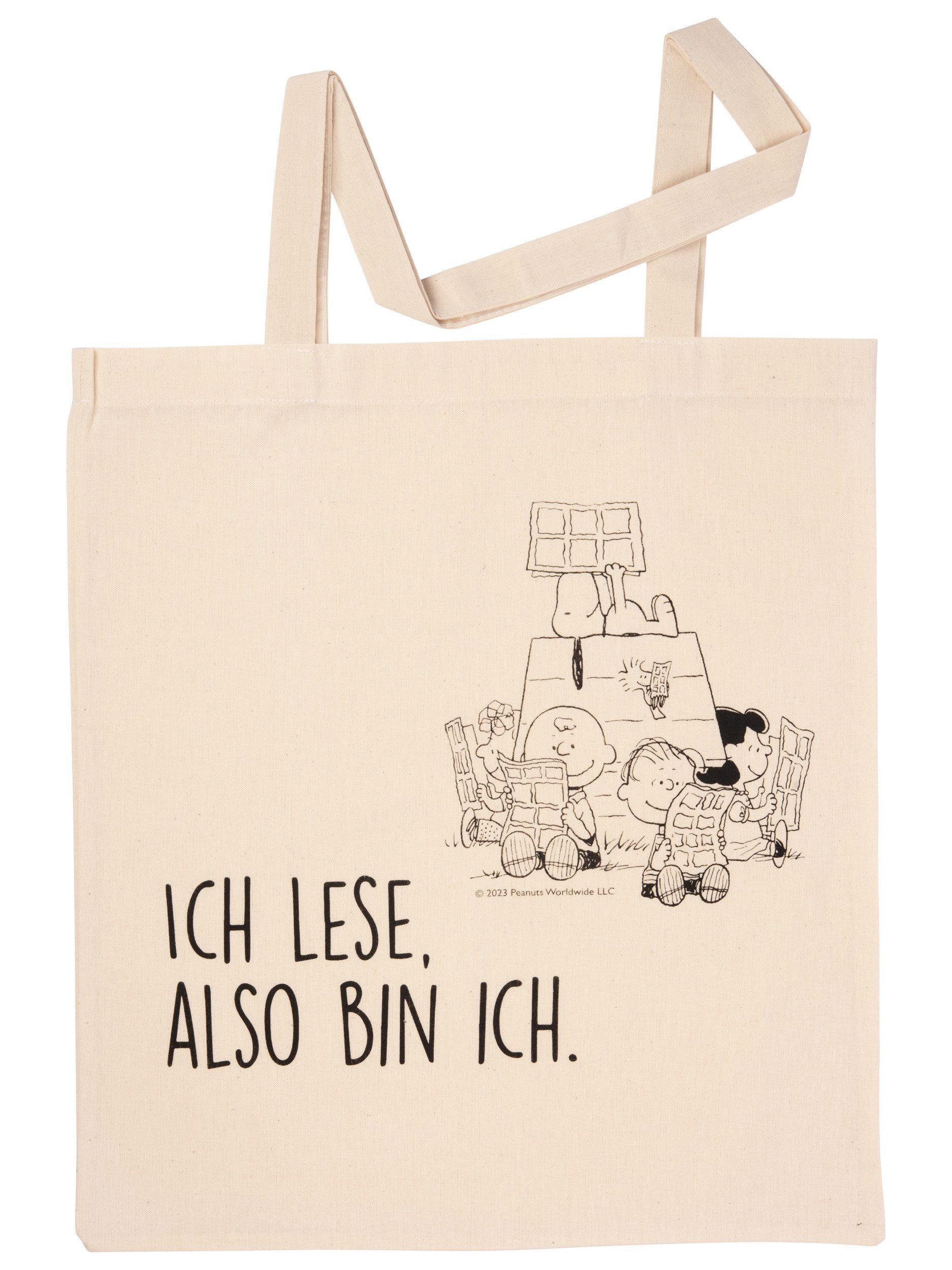 Tragetasche Peanuts Snoopy - Ich lese, also bin ich
