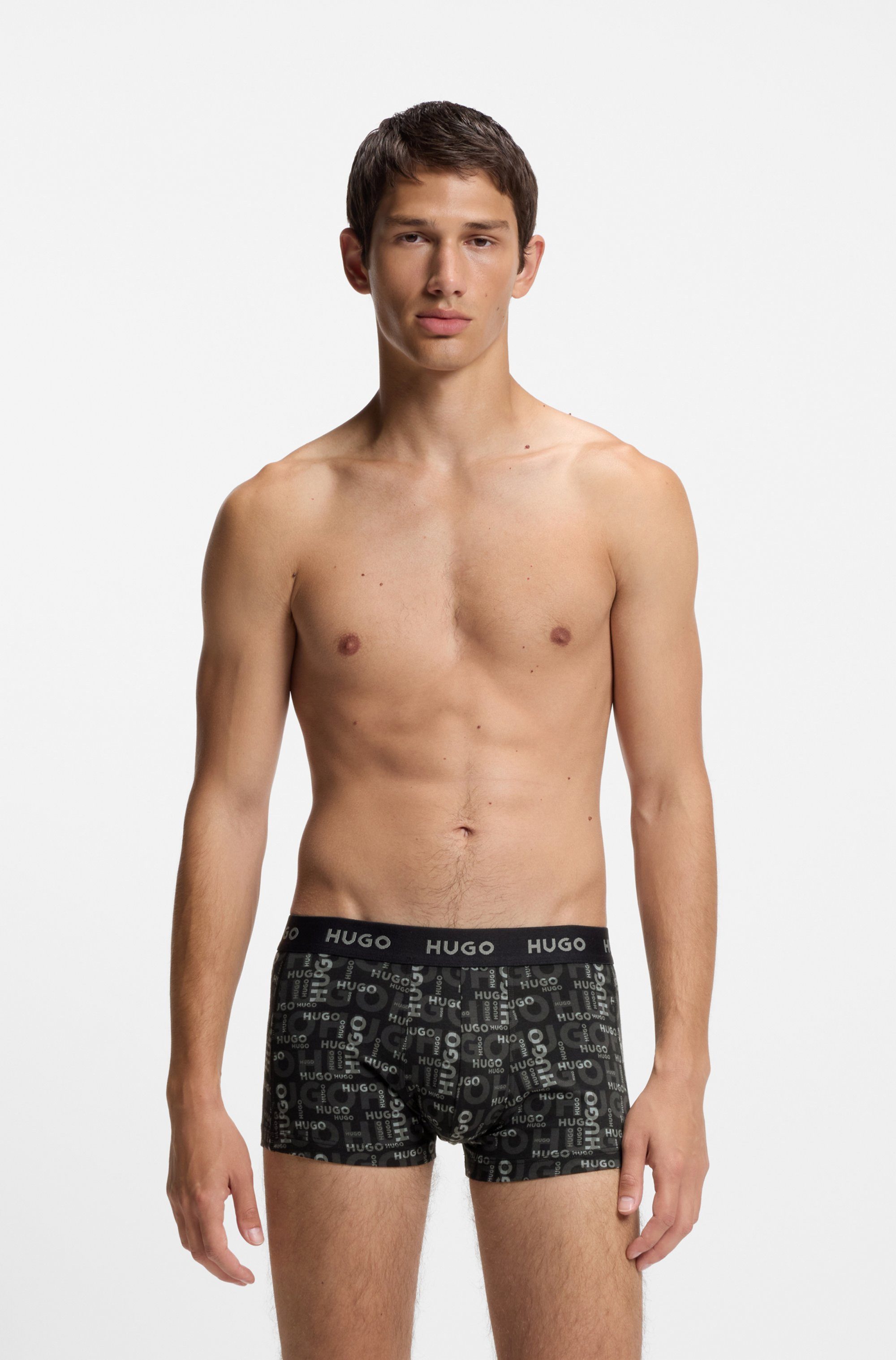 HUGO Trunk TRUNK TRIPLET DESIGN (Packung, 3-St) mit Logobund