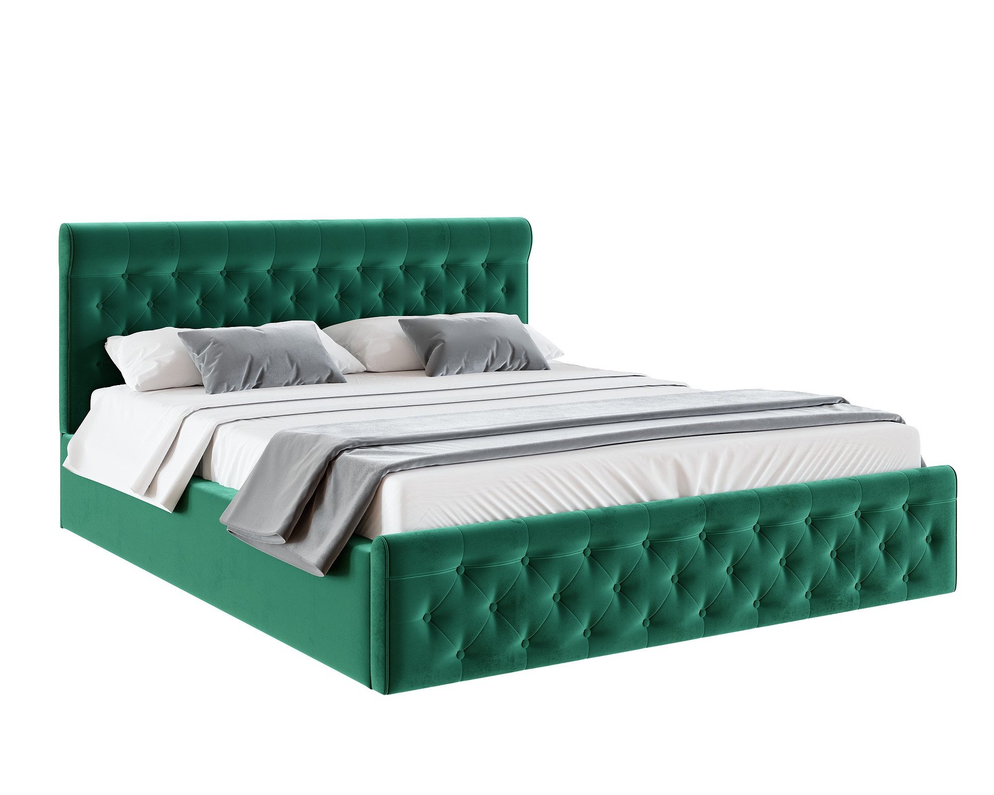 thematys Polsterbett 120x200–180x200 cm – Velours Samt Bett mit Bettkasten & Lattenrost (Optional mit 23 cm Taschenfederkern-Matratze H2 - hydraulisches Stauraumbett)