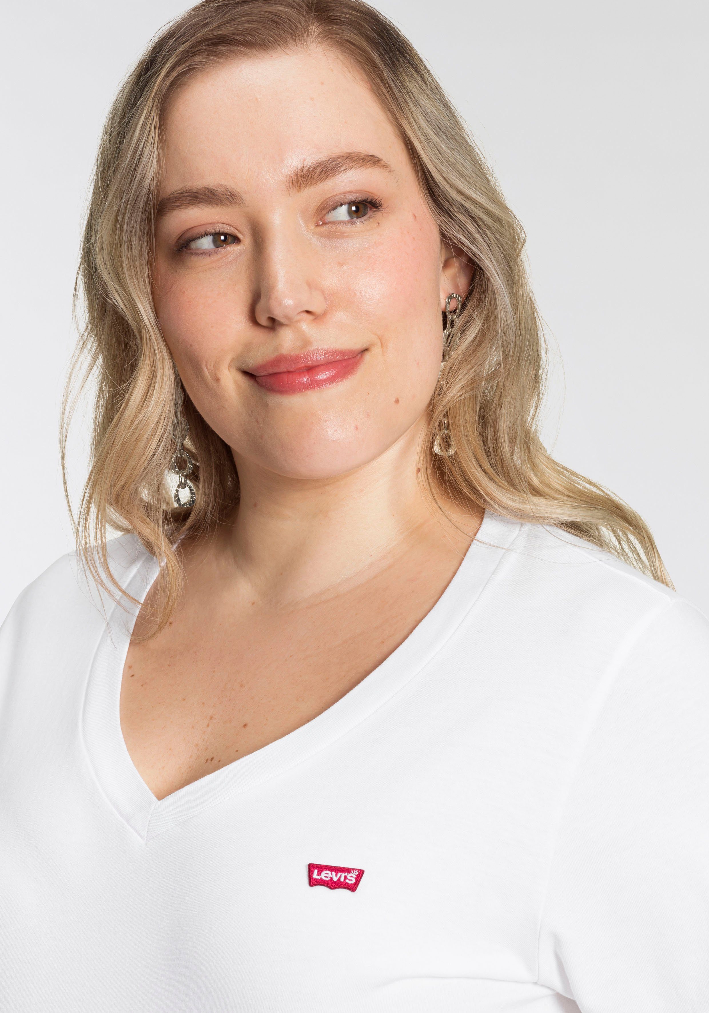 Levi's® Plus V-Shirt V NECK TEE Figurumspielende Passform günstig online kaufen