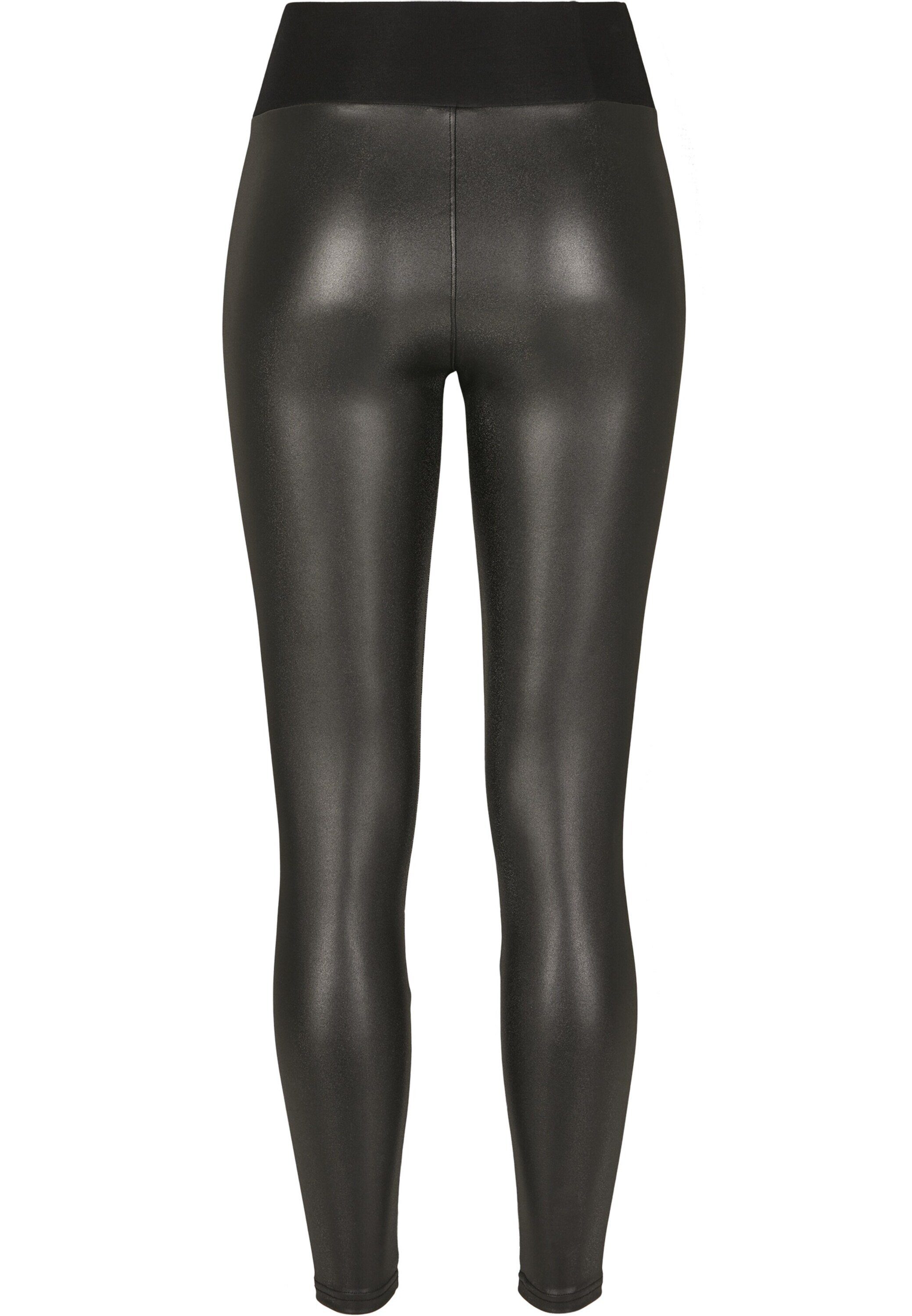 URBAN CLASSICS Leggings (1-tlg) Plain/ohne black Detail Faux Details, Weiteres TB3001 Leather