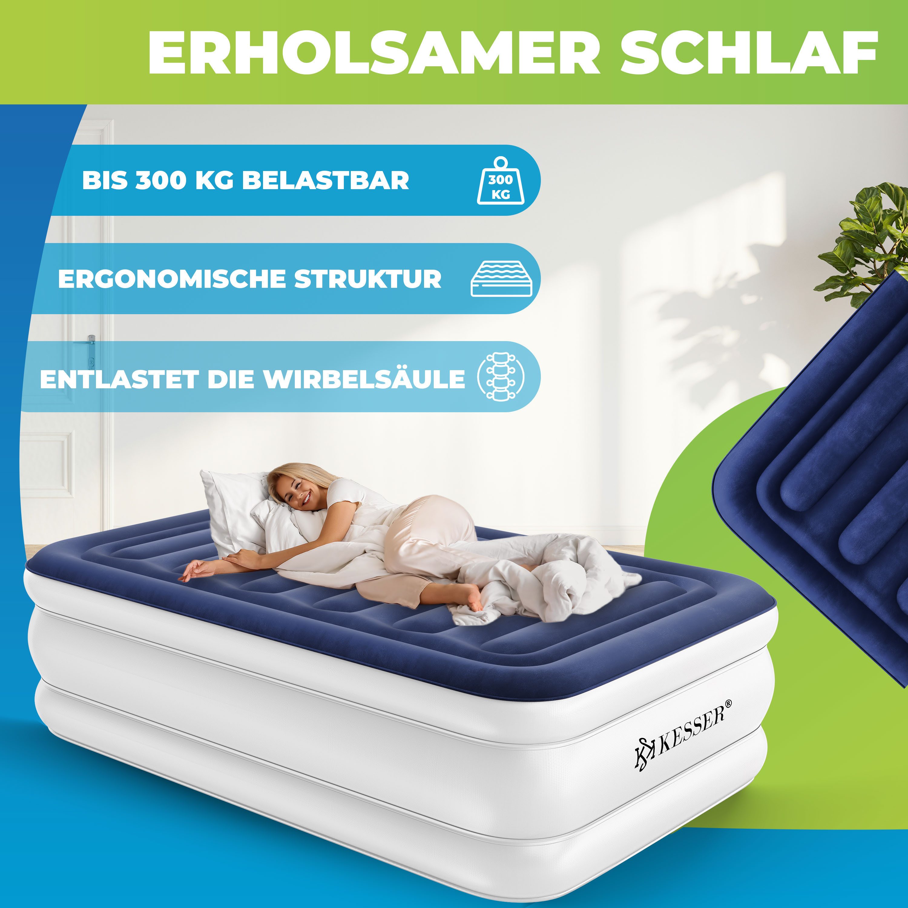 KESSER Luftbett, Aufblasbare Matratze Luftbett eingebauter günstig online kaufen