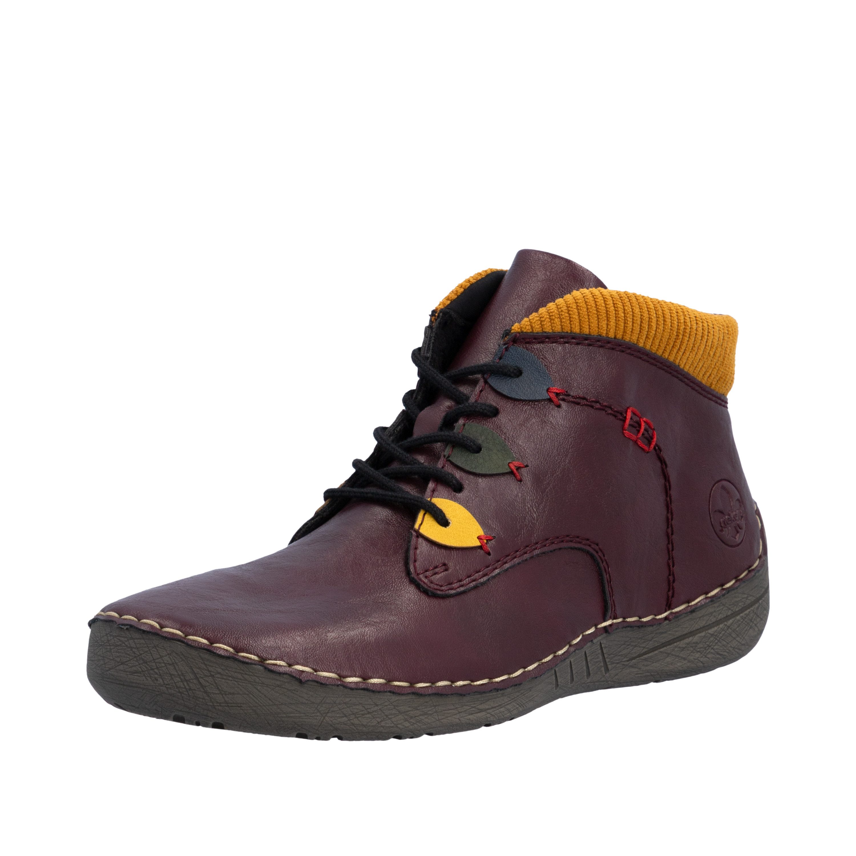 Rieker Schnürboots Stiefelette, Casualboots, High Top Sneaker mit Innenreißverschluss