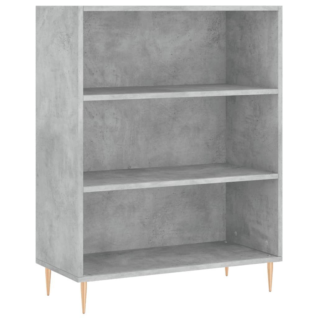 vidaXL Bücherregal Bücherregal Betongrau 69,5x32,5x90 cm günstig online kaufen