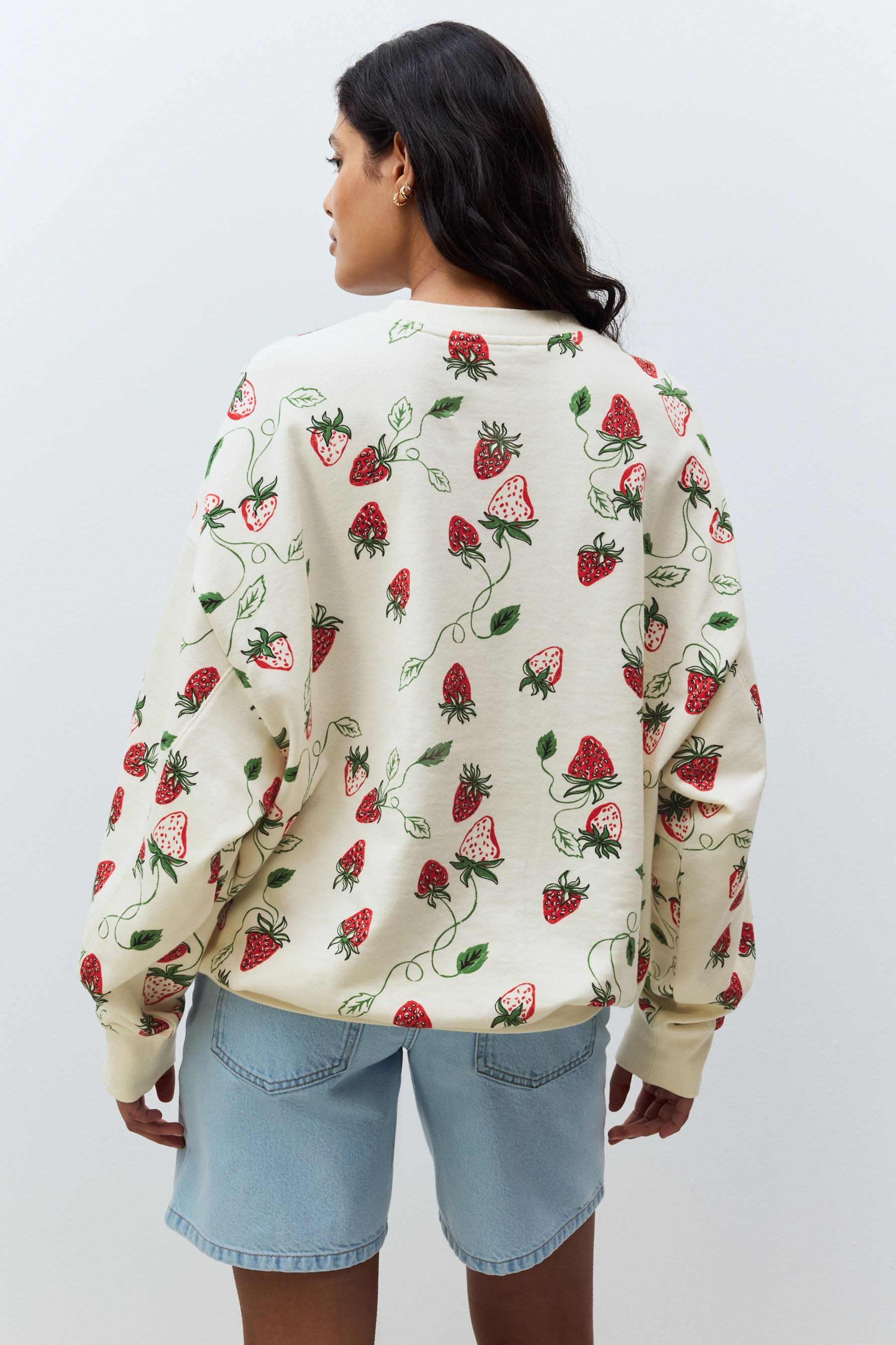 Next Sweater Langes Rundhals-Sweatshirt (1-tlg) günstig online kaufen