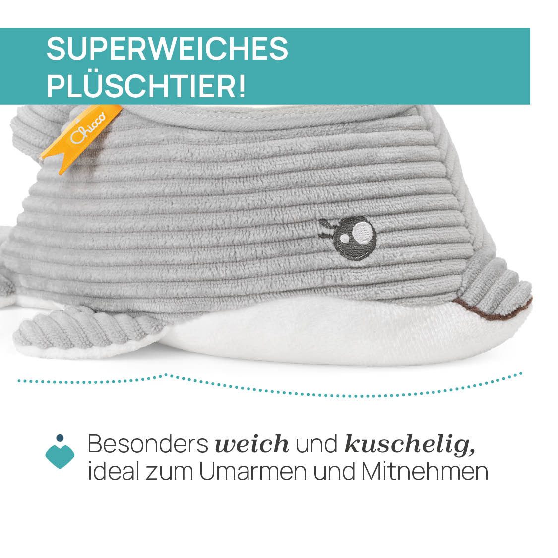 Chicco Nachtlicht Delfin NachtlichtProjektor, Deckenprojektion, Einschlafhilfe, Farbwechsel, Melodien, Nachtlichtfunktion, Farbwechsler, mit Projektor und Soundfunktion