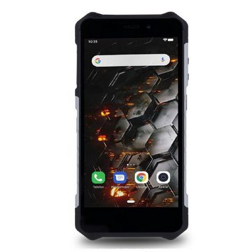 Hammer Iron 3 LTE Smartphone 5,5-Display, 5000 mAh Wasserdicht Schwarz-Silber Smartphone