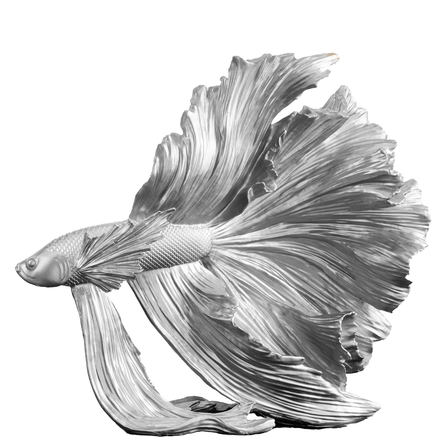 riess-ambiente Tierfigur CROWNTAIL 35cm silber (Einzelartikel, günstig online kaufen