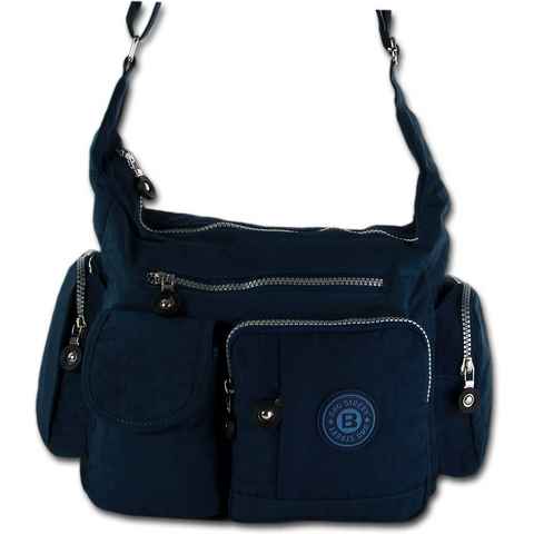 BAG STREET Schultertasche Bag Street Nylon Tasche Damenhandtasche (Schultertasche, Schultertasche), Damen, Jugend Tasche strapazierfähiges Textilnylon blau