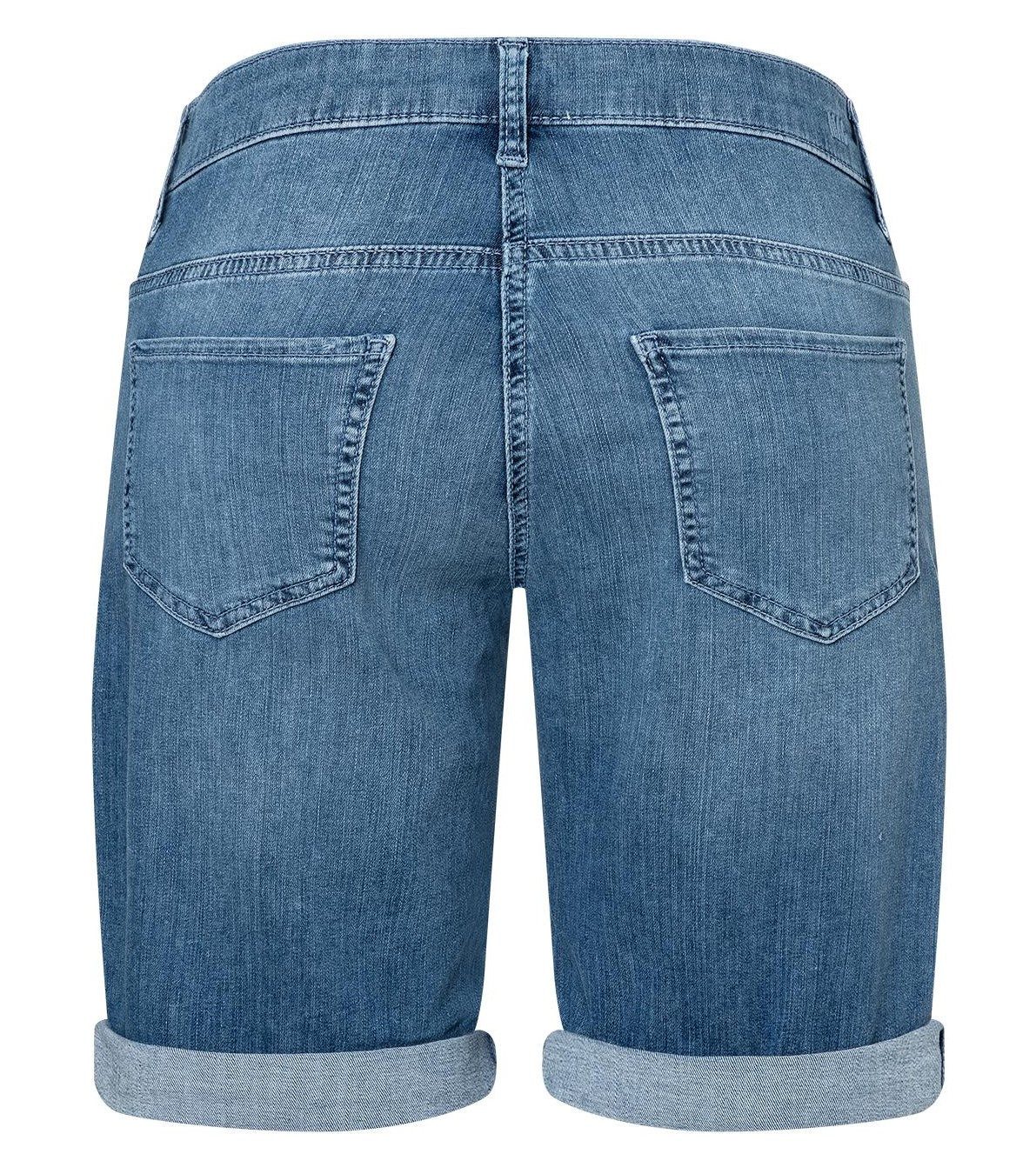 MAC Stretch-Jeans MAC SHORTY commercial summer blue wash 2387-90-0393L D531