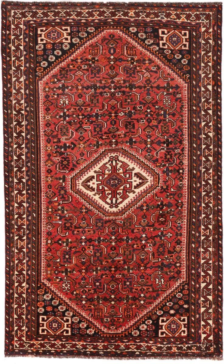 Orientteppich Shiraz 159x261 Handgeknüpfter Orientteppich / Perserteppich, Nain Trading, rechteckig, Höhe: 10 mm