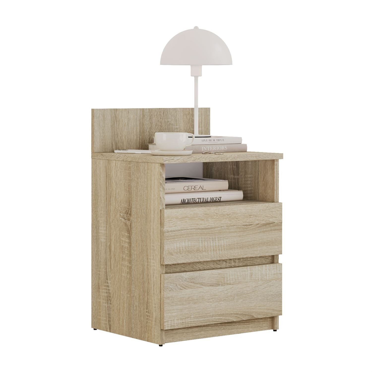 Lookway Nachttisch HANA M1 mit Schubladen (1x Nachttisch), Breite: 40 cm