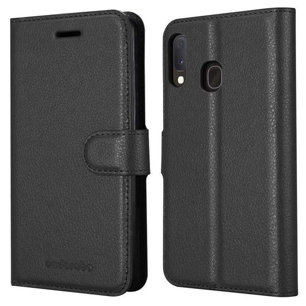 Cadorabo Handyhülle für Samsung Galaxy A40 Hülle Samsung Galaxy A40, Hülle Schutzhülle mit Standfunktion, Kartenfach und Magnetverschluss