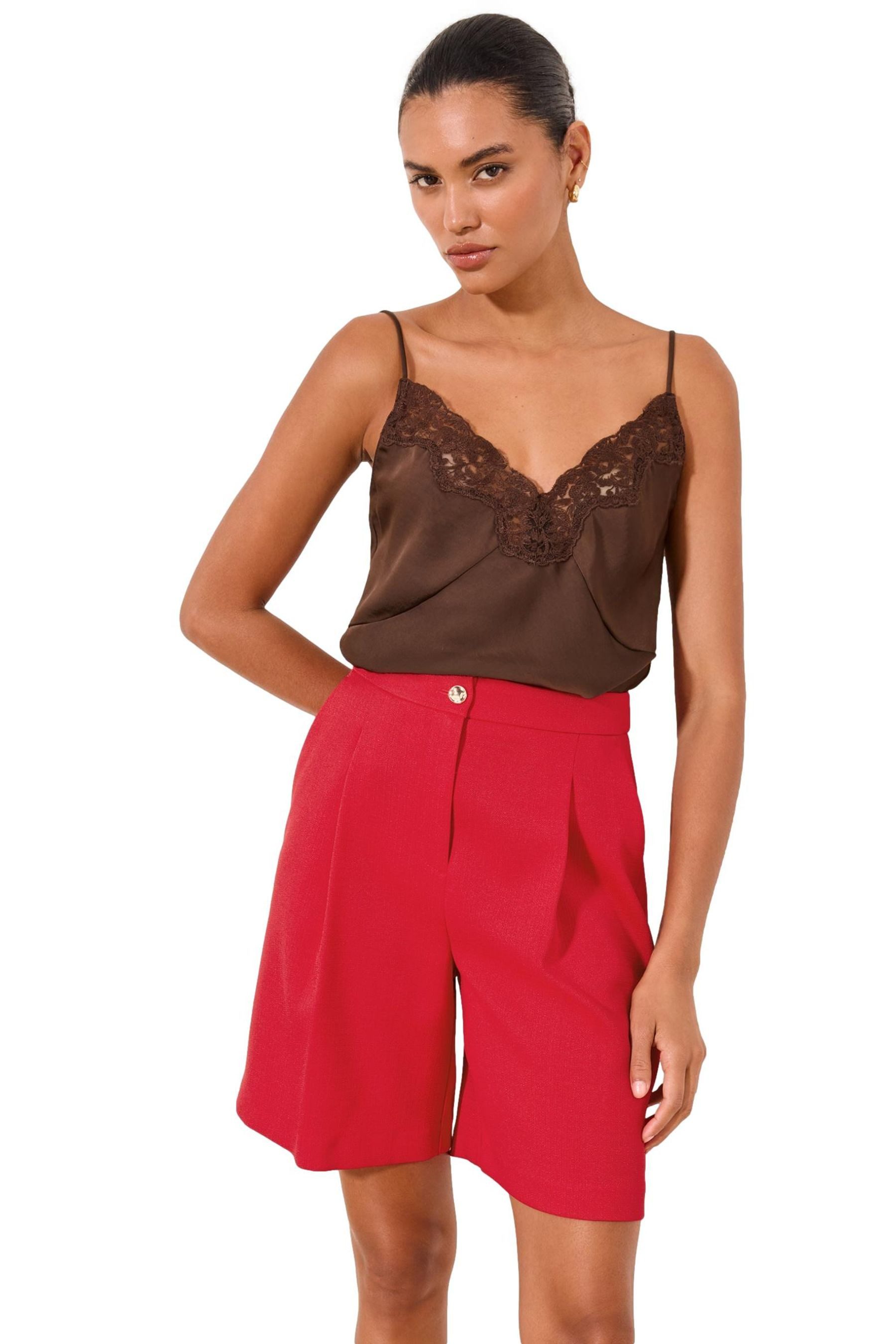 LIPSY Bermudas Lipsy Tailored Fit Bermudashorts, Kreuzschraffur (1-tlg)
