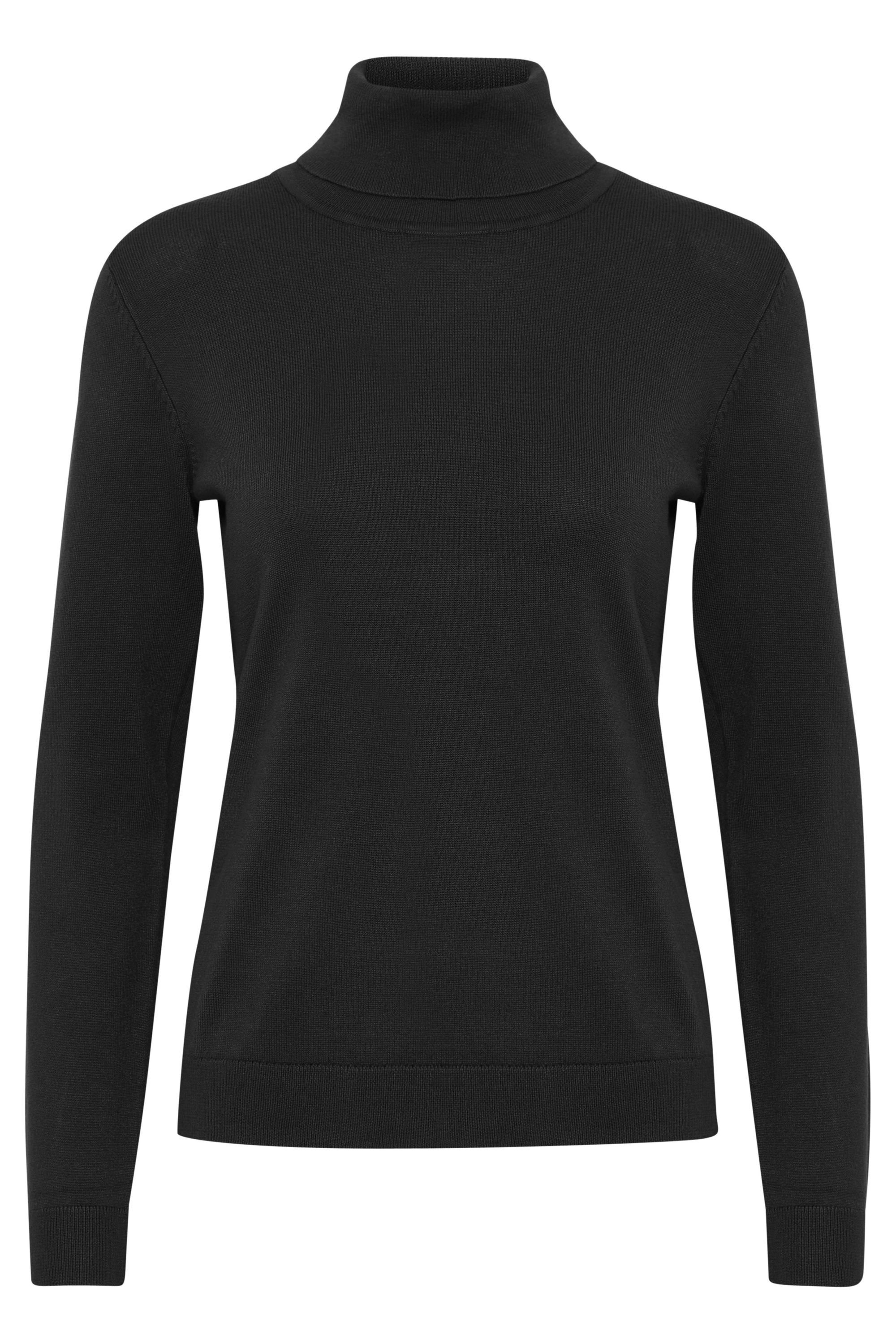 fransa FRBLUME Fransa PU Black 4 Strickpullover