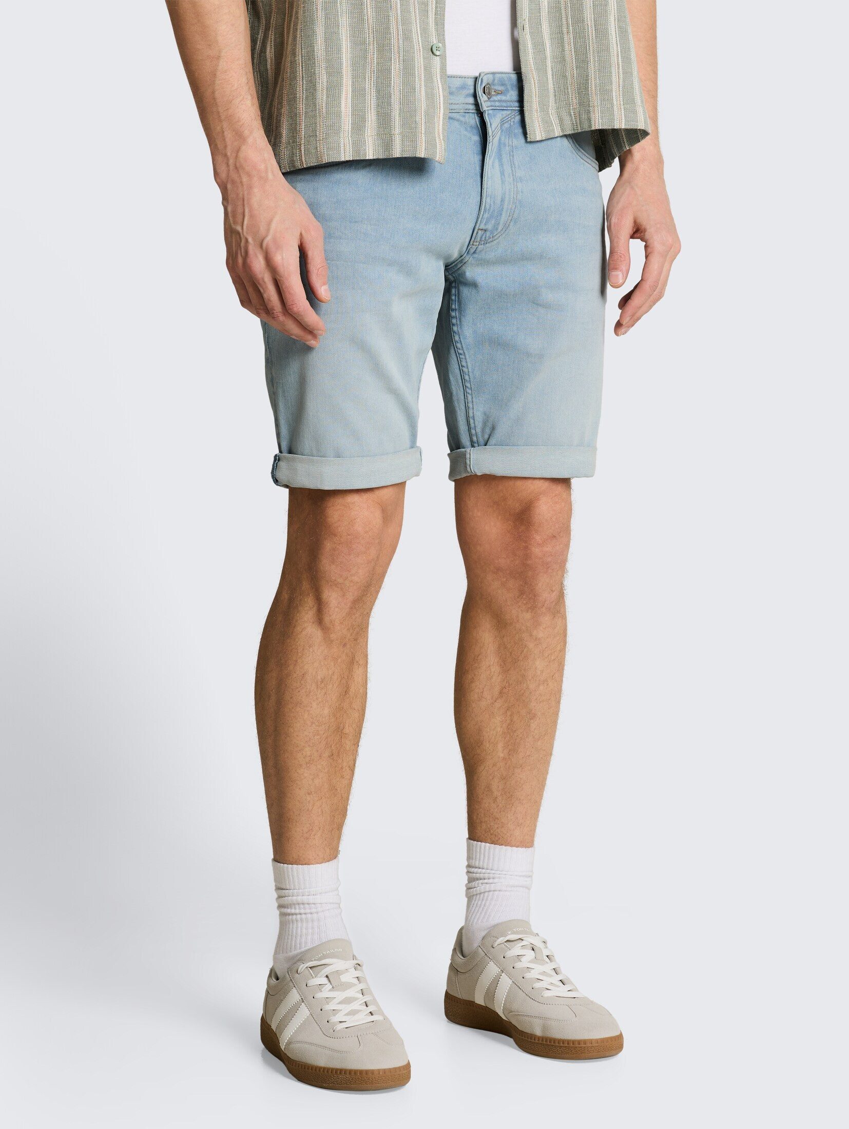 TOM TAILOR Denim Bermudas Jeanshosen TTPIERS SLIM Jeans Shorts mit Superstretch