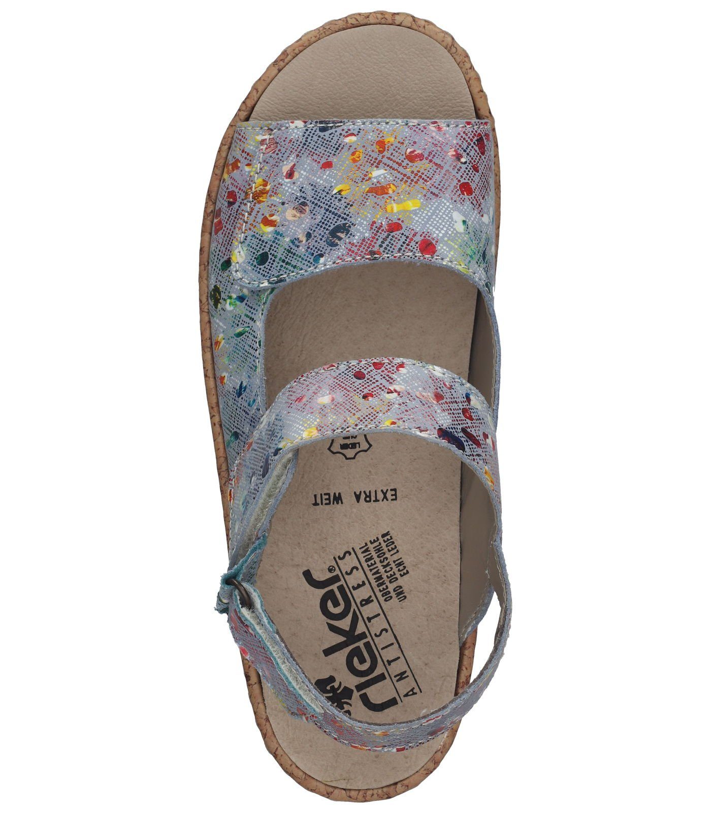 Keilsandalette Rieker Leder Sandalen Multi