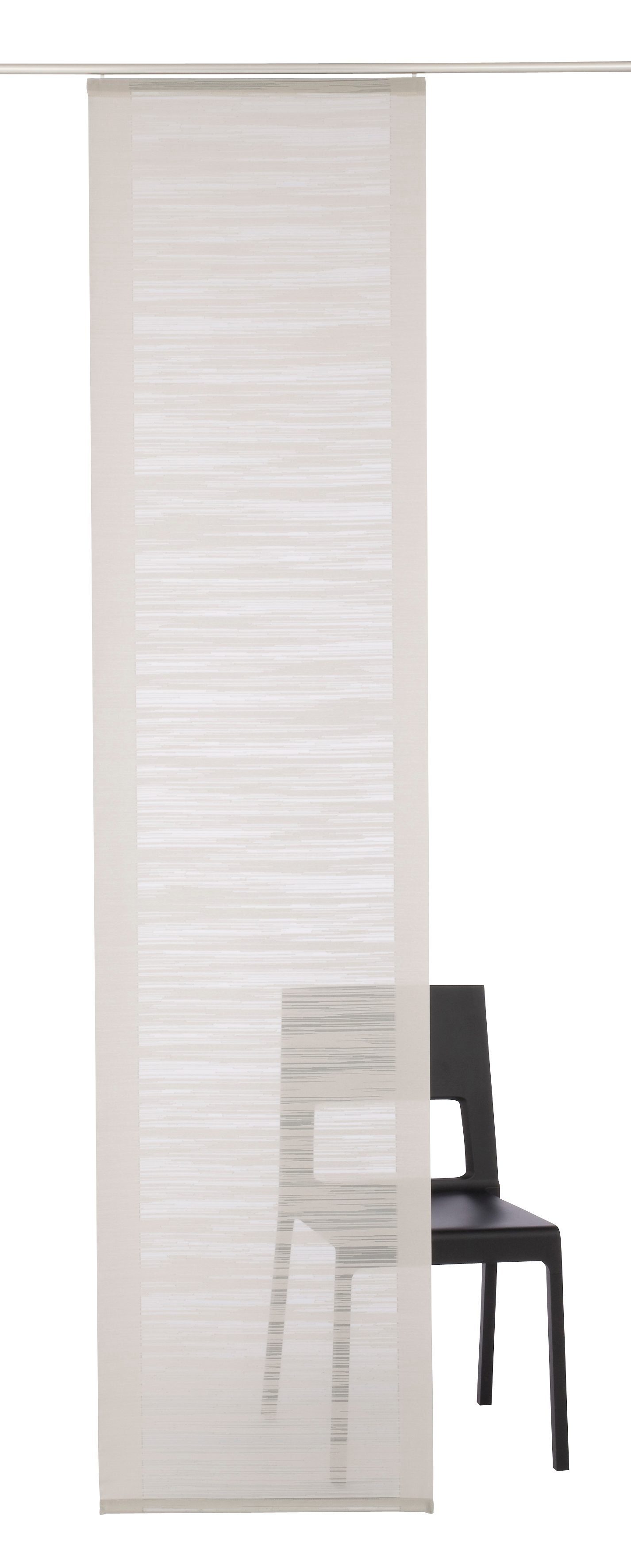 Neutex for you! Schiebegardine Padova (1 St), Klettband, halbtransparent, Scherli, inkl. Befestigungszubehör, Breite: 57 cm – Bild 3 von 5